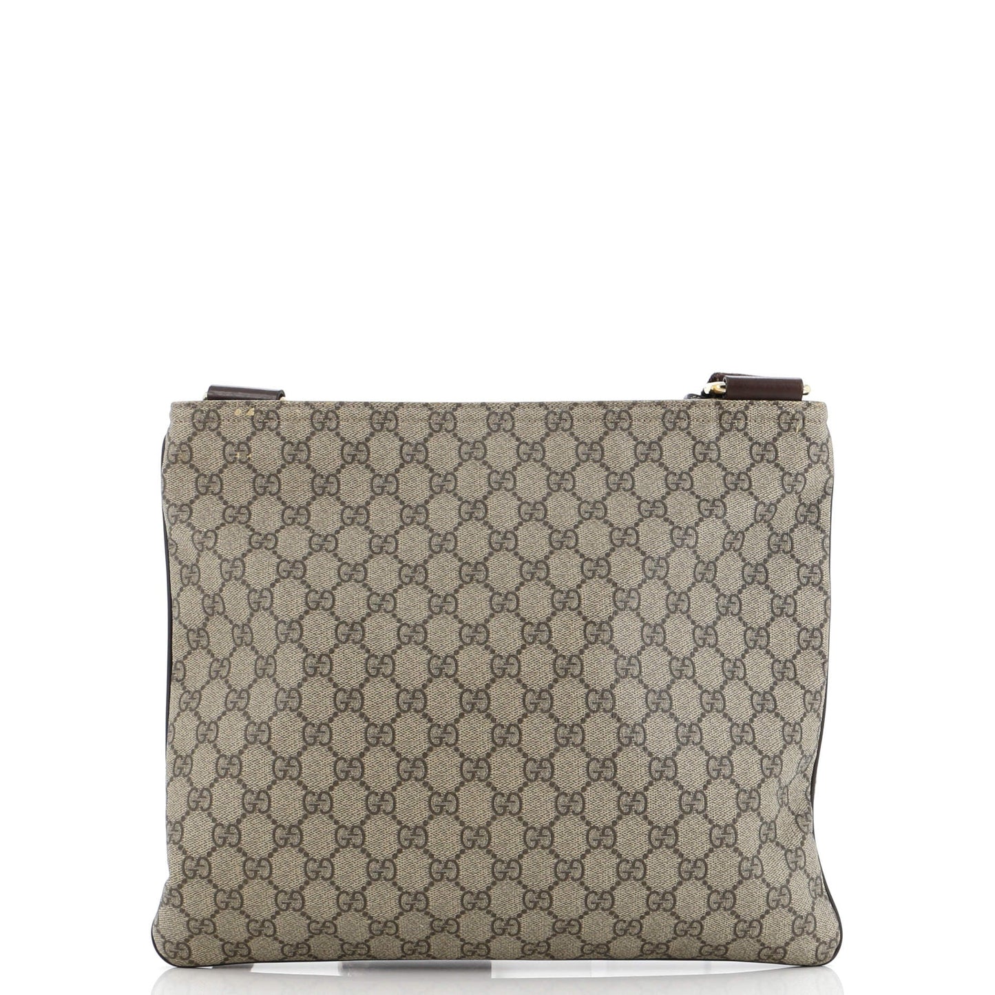 Zip Top Messenger Bag GG Coated Canvas Large