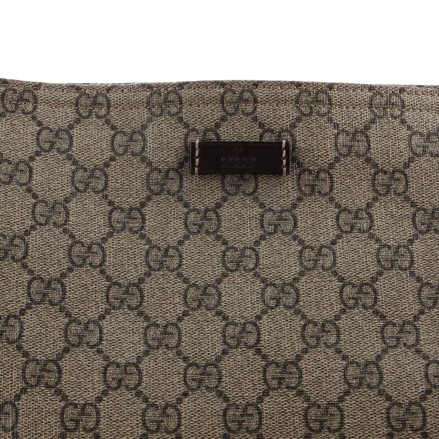 Zip Top Messenger Bag GG Coated Canvas Large