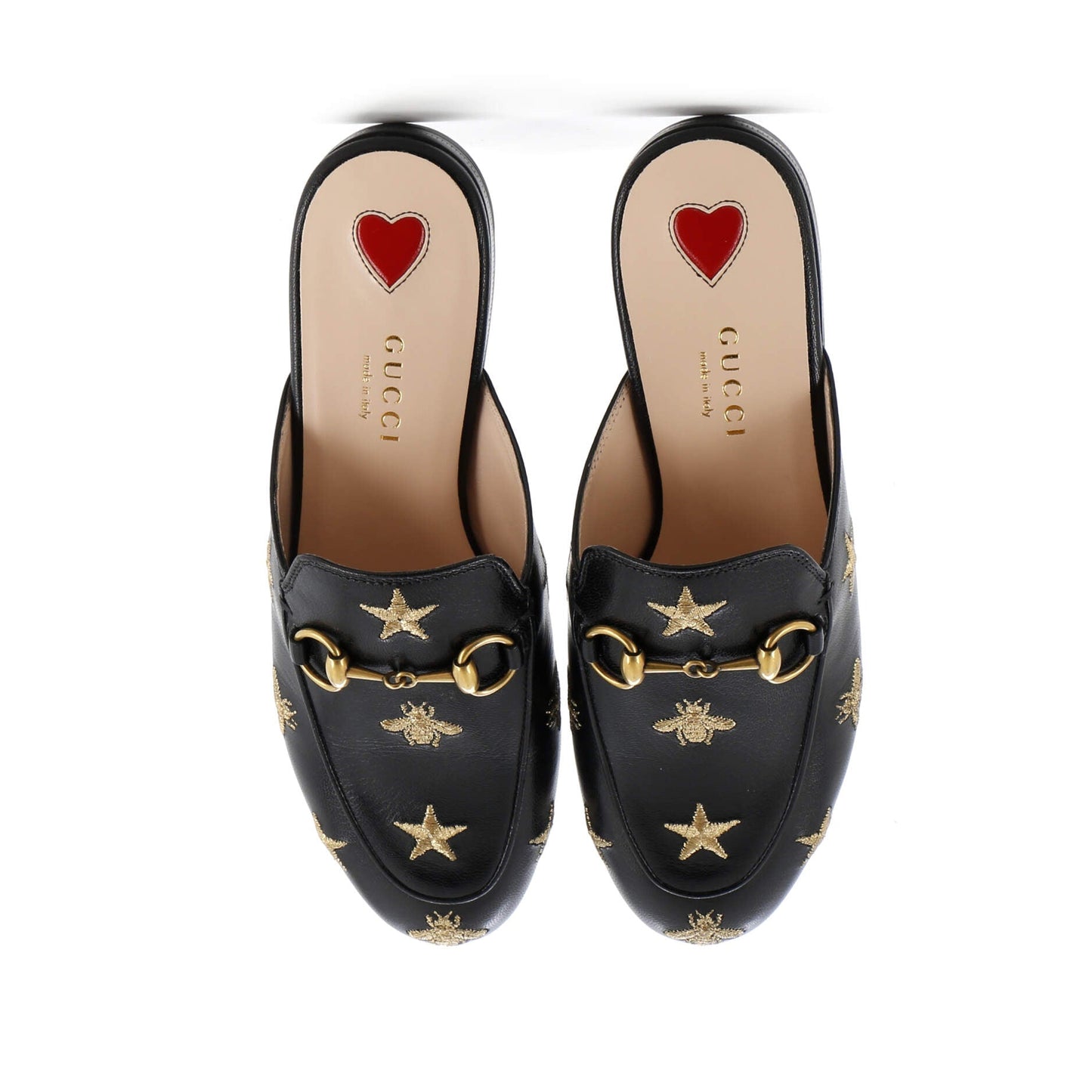 Women's Princetown Mules Embroidered Leather