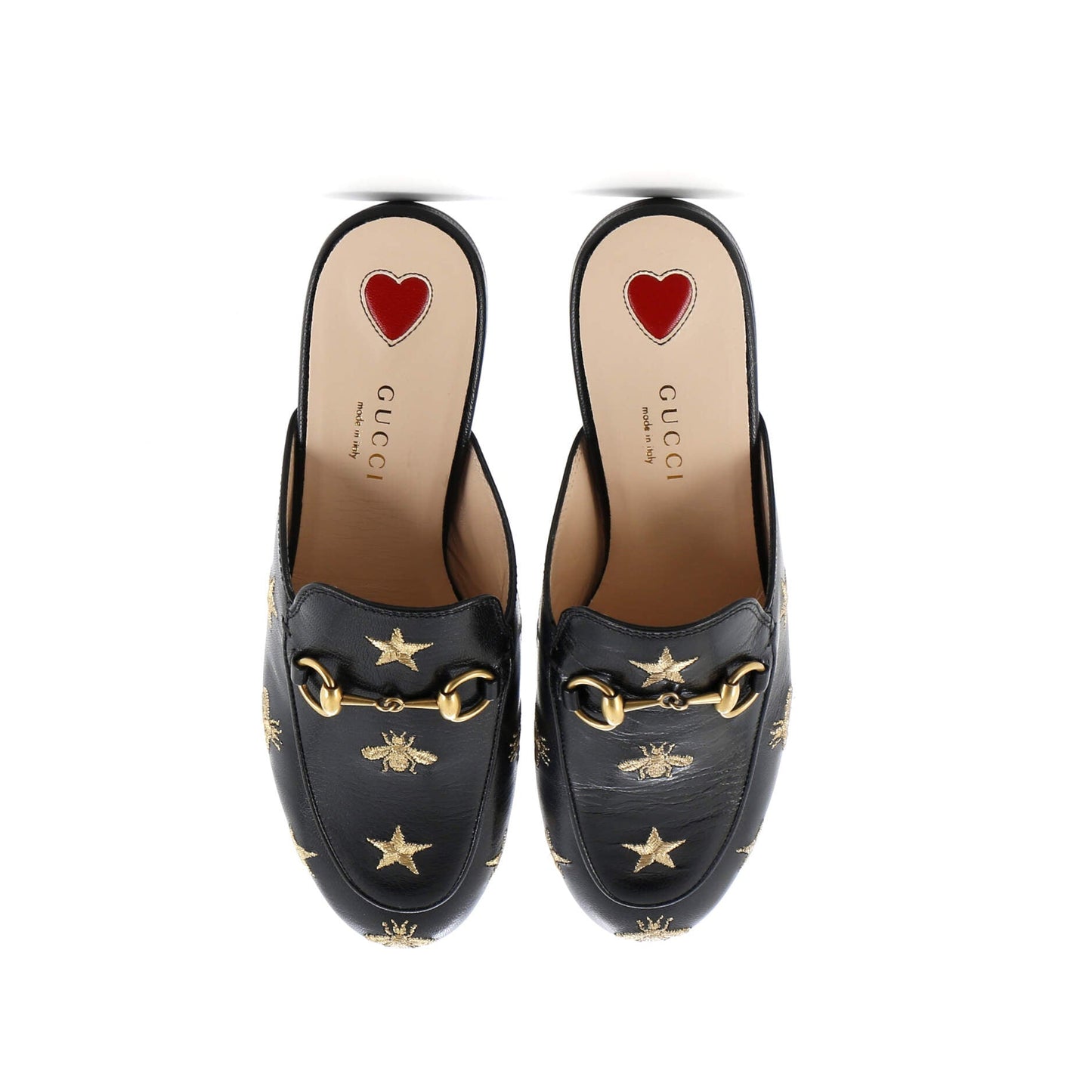 Women's Princetown Mules Embroidered Leather