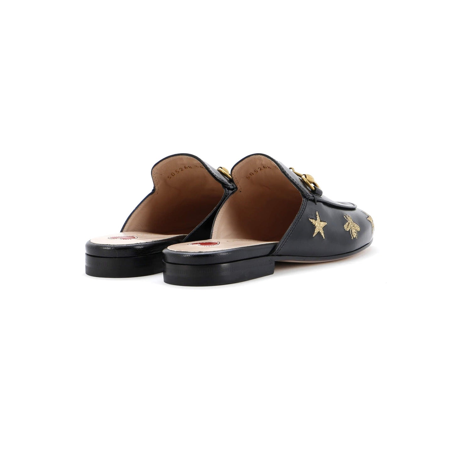 Women's Princetown Mules Embroidered Leather