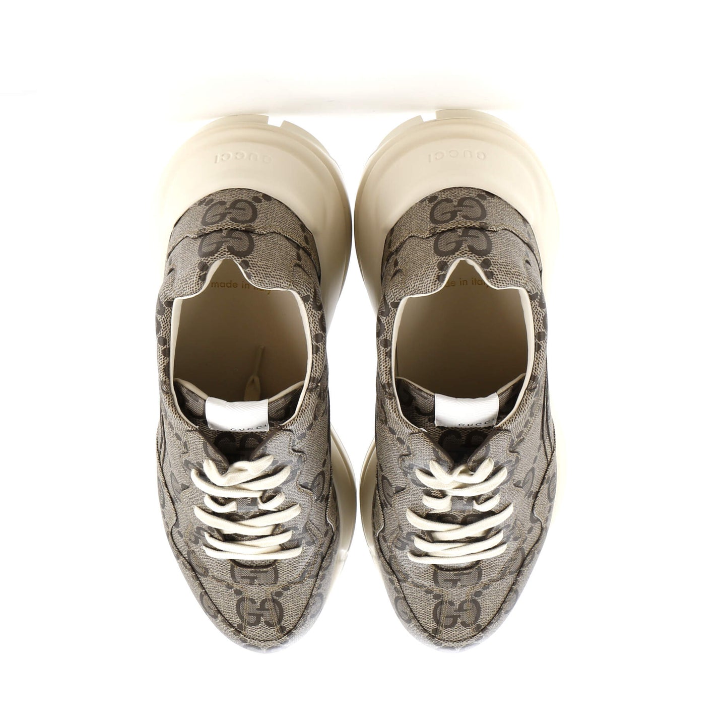 Rhyton Sneakers Jumbo GG Coated Canvas