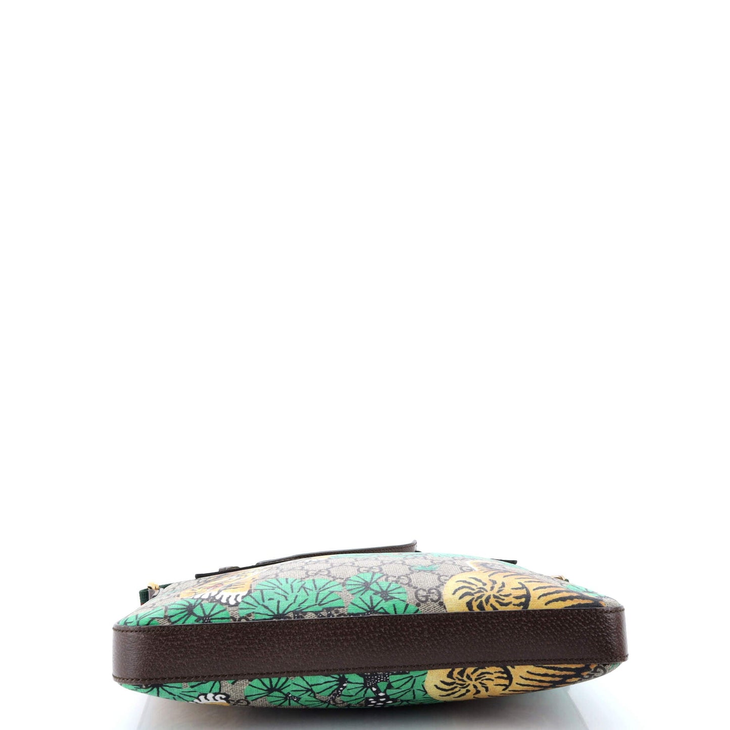 Front Zip Messenger Bengal Print GG Coated Canvas Medium