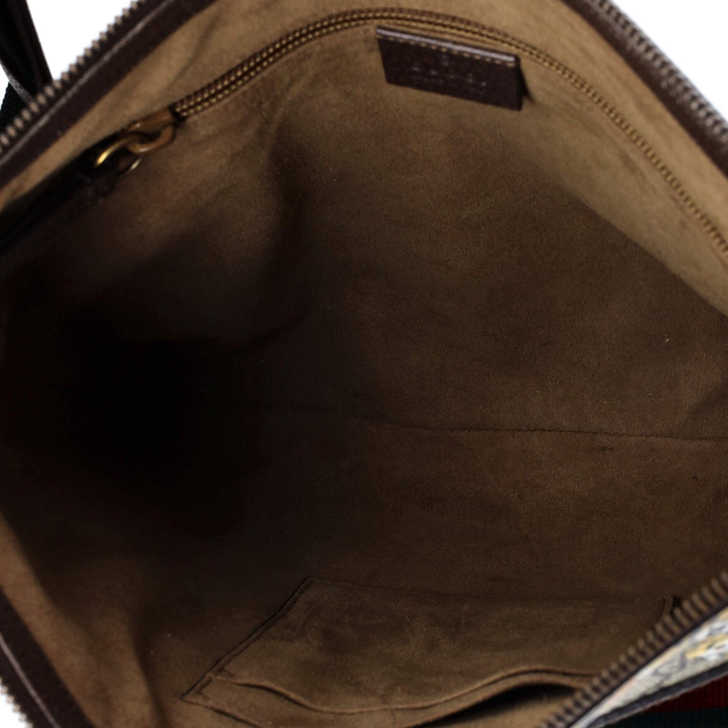 Front Zip Messenger Bengal Print GG Coated Canvas Medium