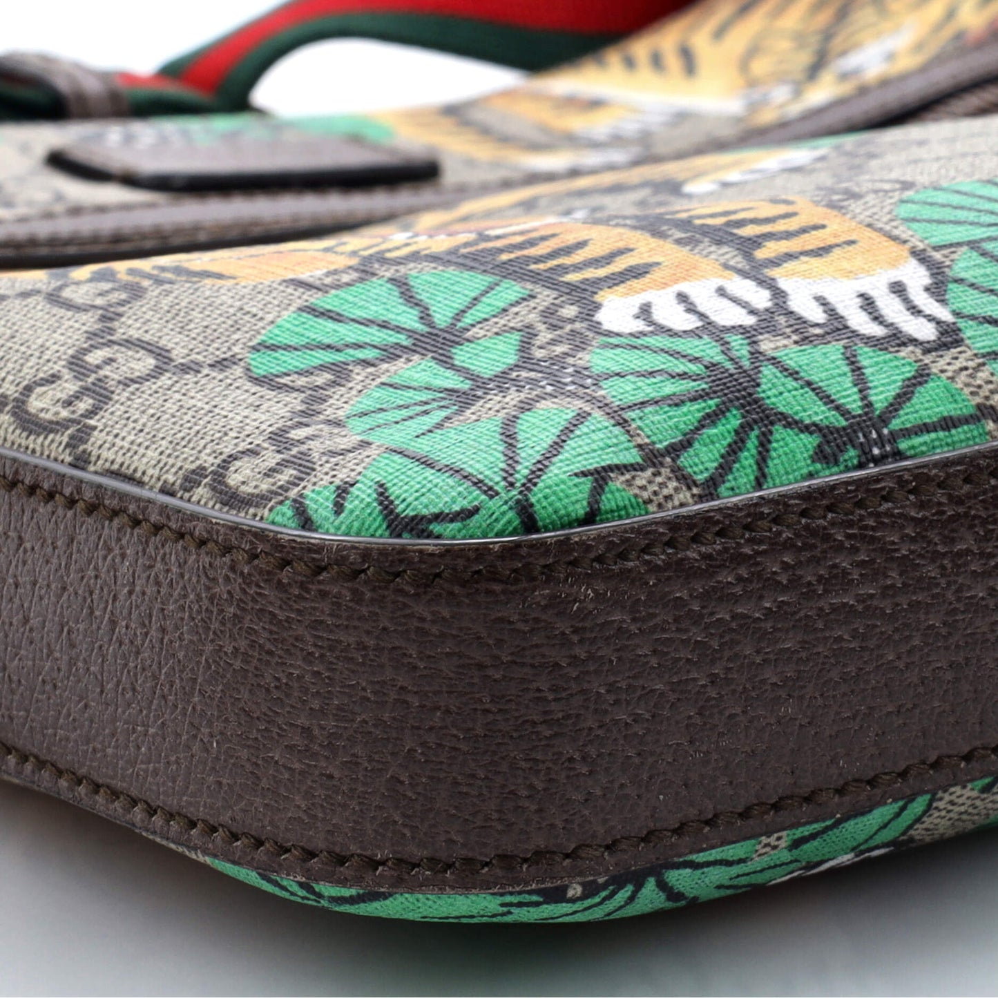 Front Zip Messenger Bengal Print GG Coated Canvas Medium