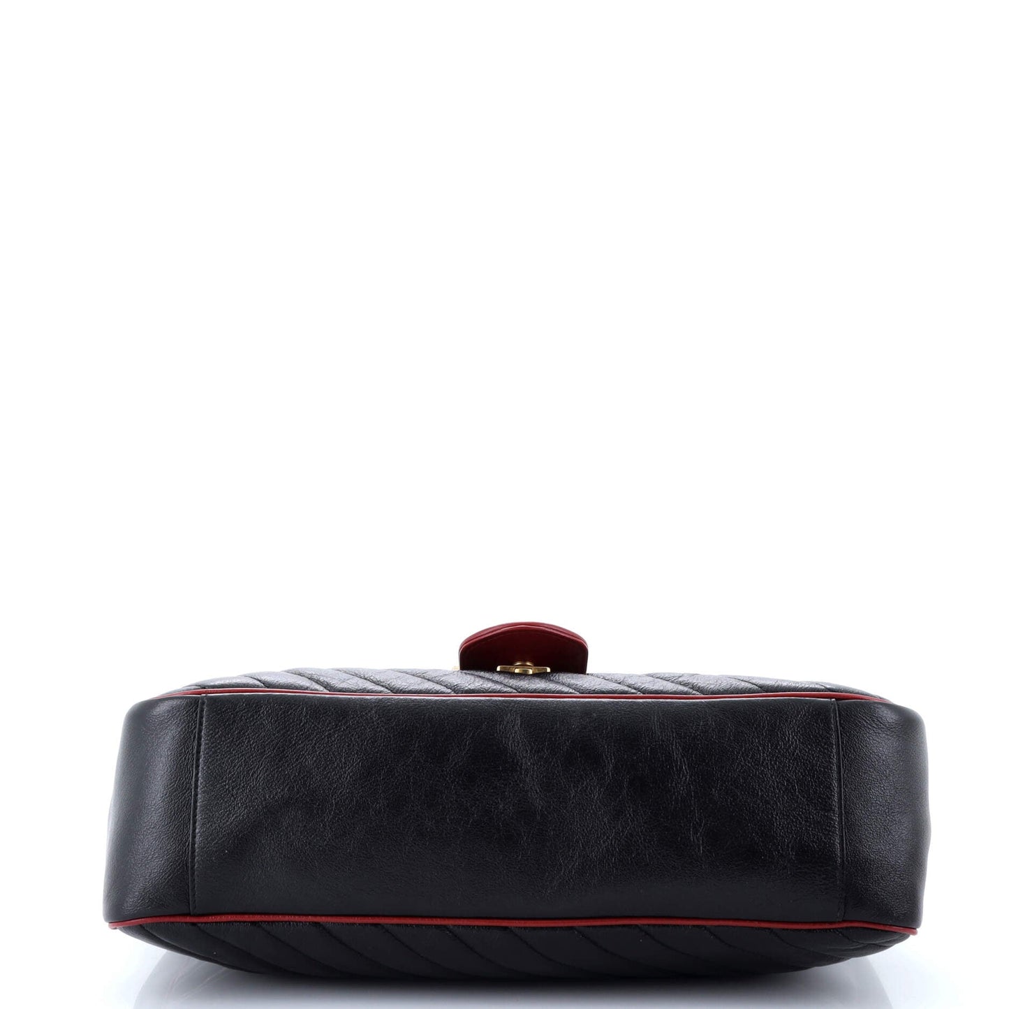 GG Marmont Flap Bag Diagonal Quilted Leather Large