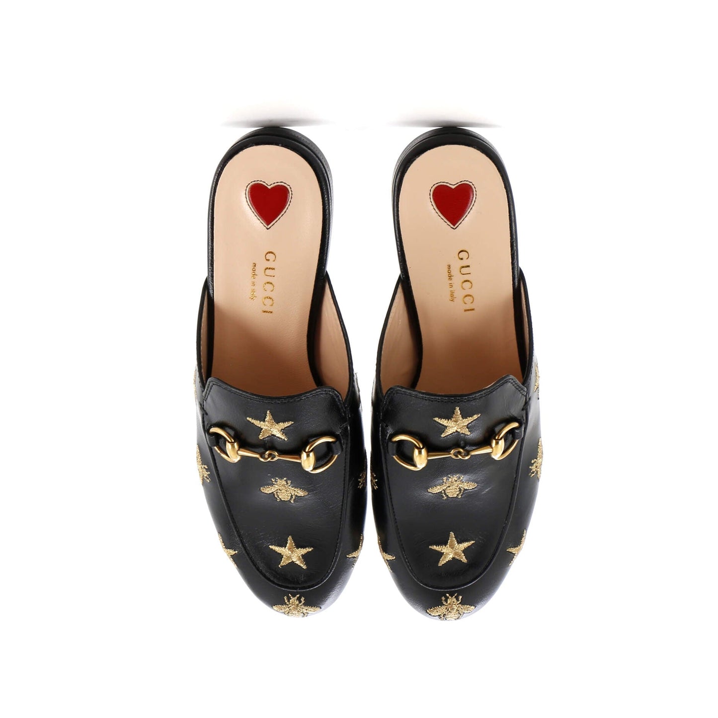 Women's Princetown Mules Embroidered Leather