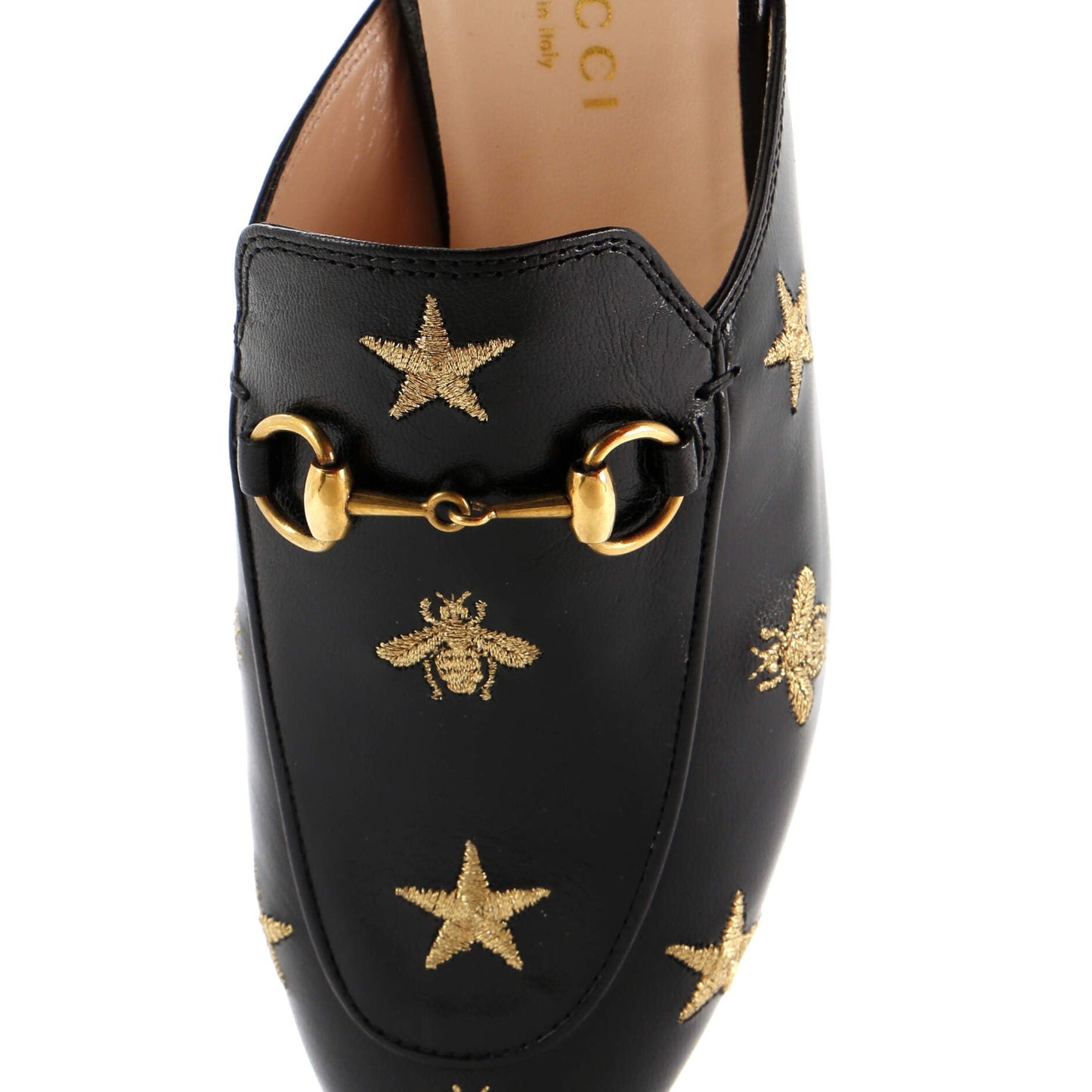 Women's Princetown Mules Embroidered Leather
