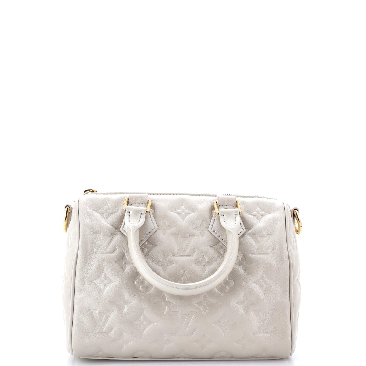 Speedy Bandouliere Bag Limited Edition Fall in Love Monogram Embossed Lambskin 22