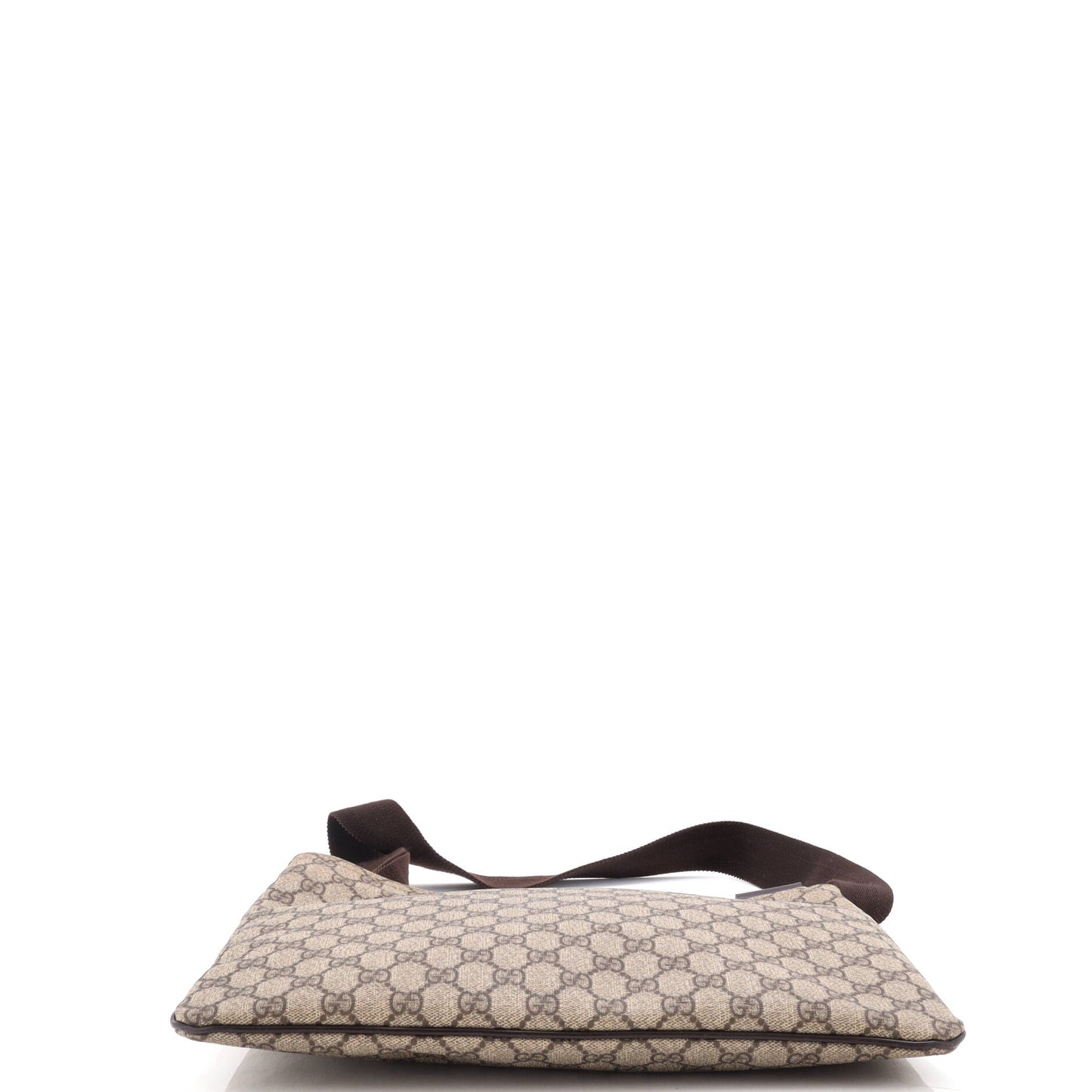 Zip Top Messenger Bag GG Coated Canvas Large