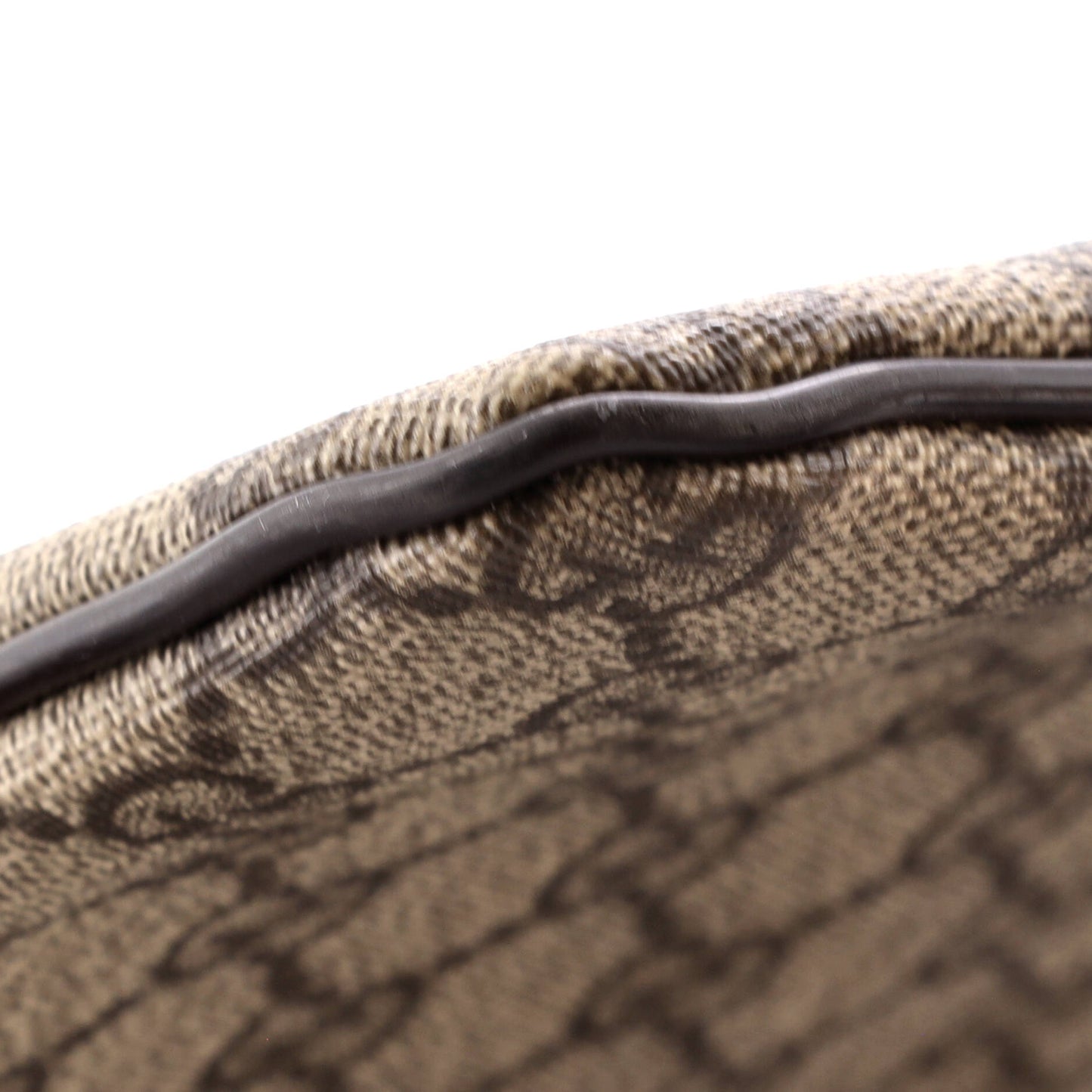 Zip Top Messenger Bag GG Coated Canvas Large