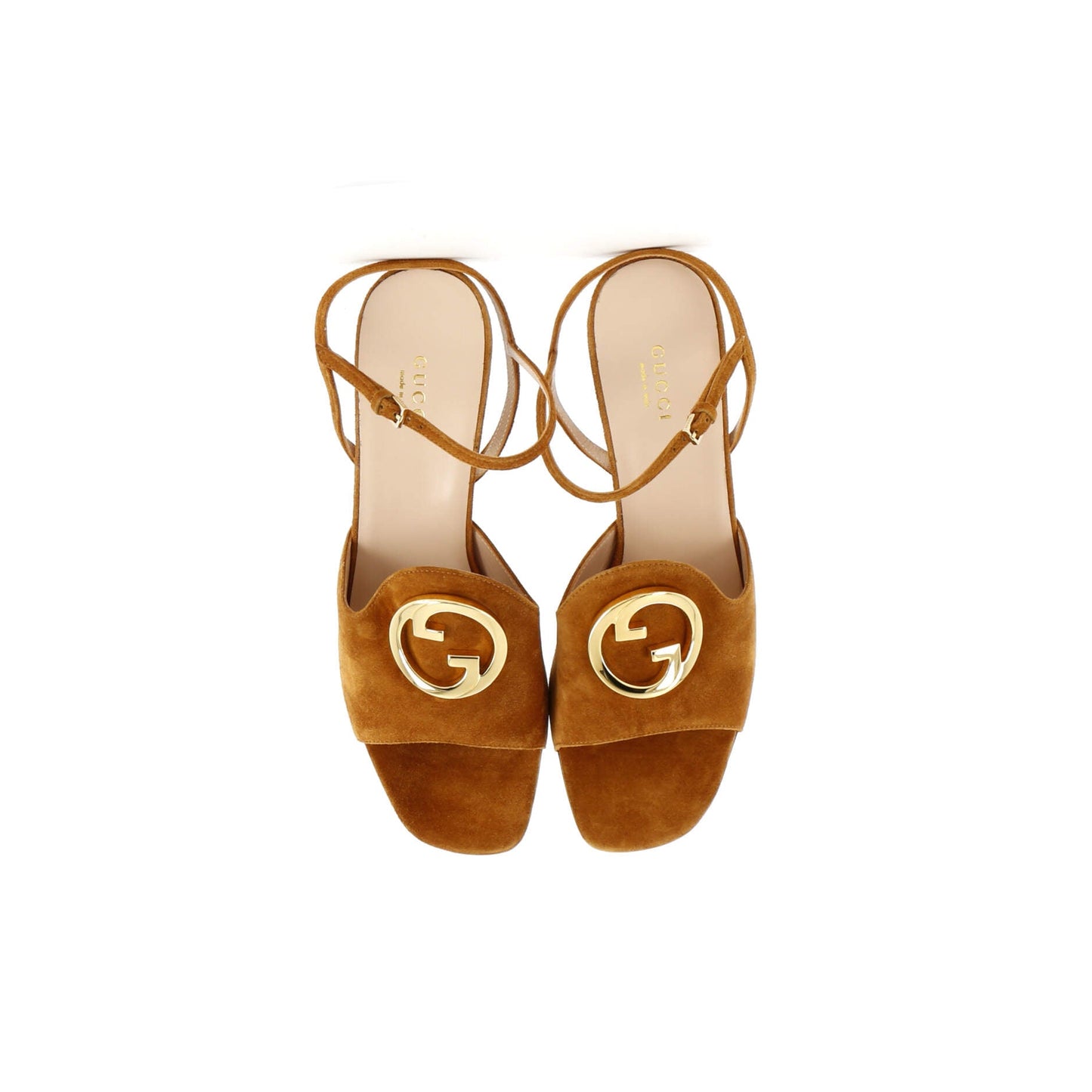 Women's Blondie Ankle Strap Heeled Sandals Suede