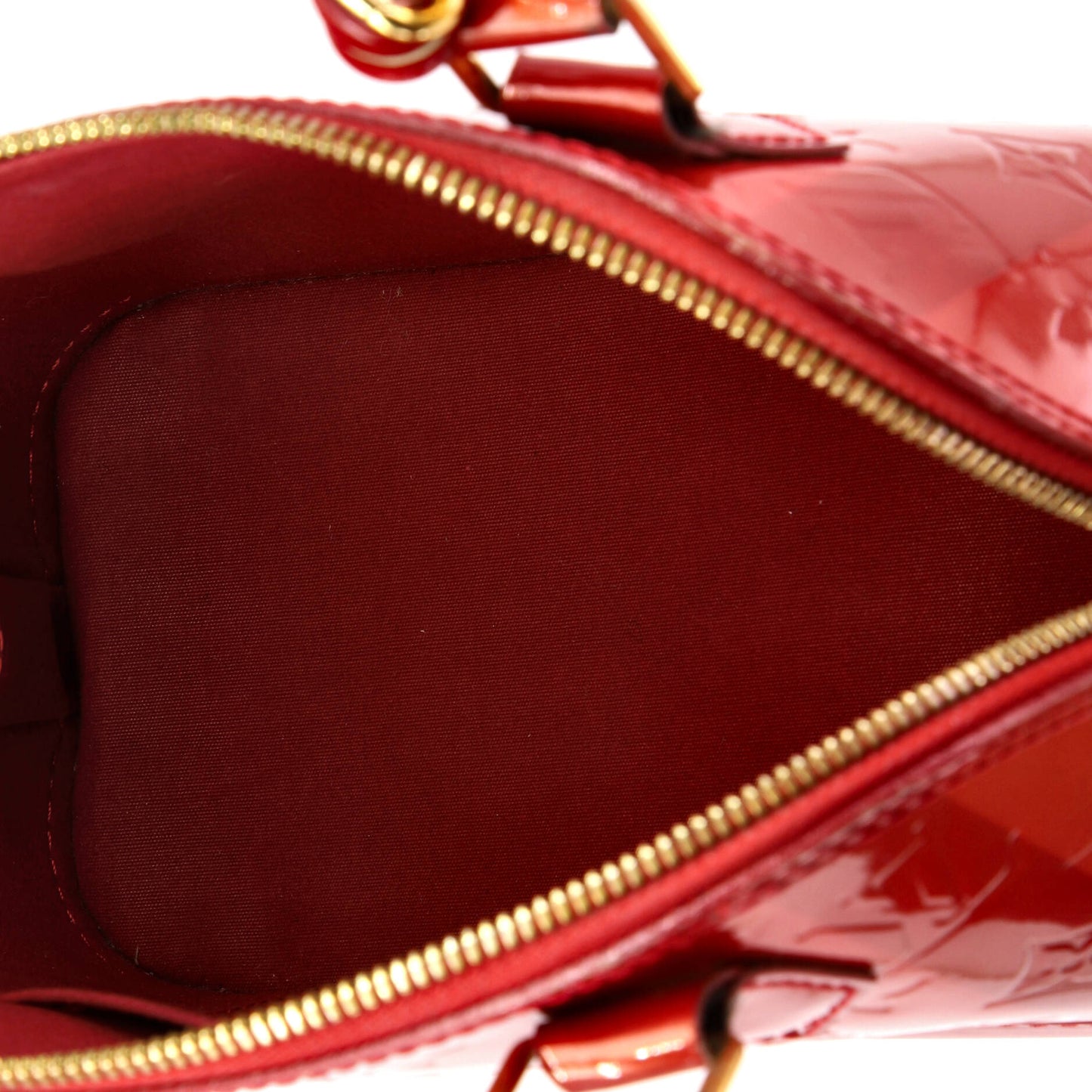 Alma Handbag Limited Edition Monogram Vernis Rayures BB