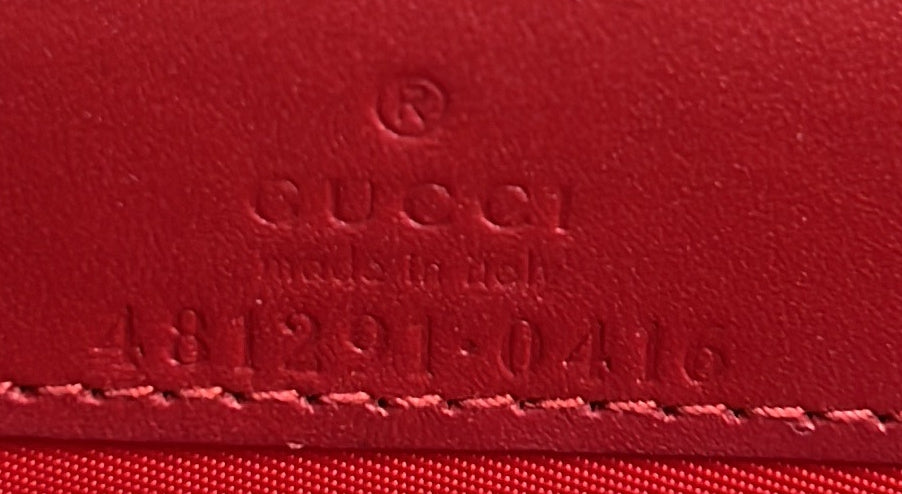 Cherries Wallet on Chain GG Coated Canvas Mini