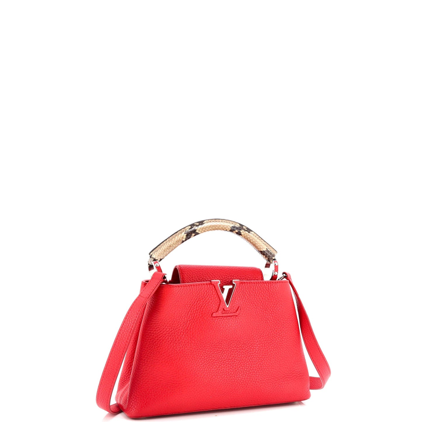 Capucines Bag Leather with Snakeskin BB