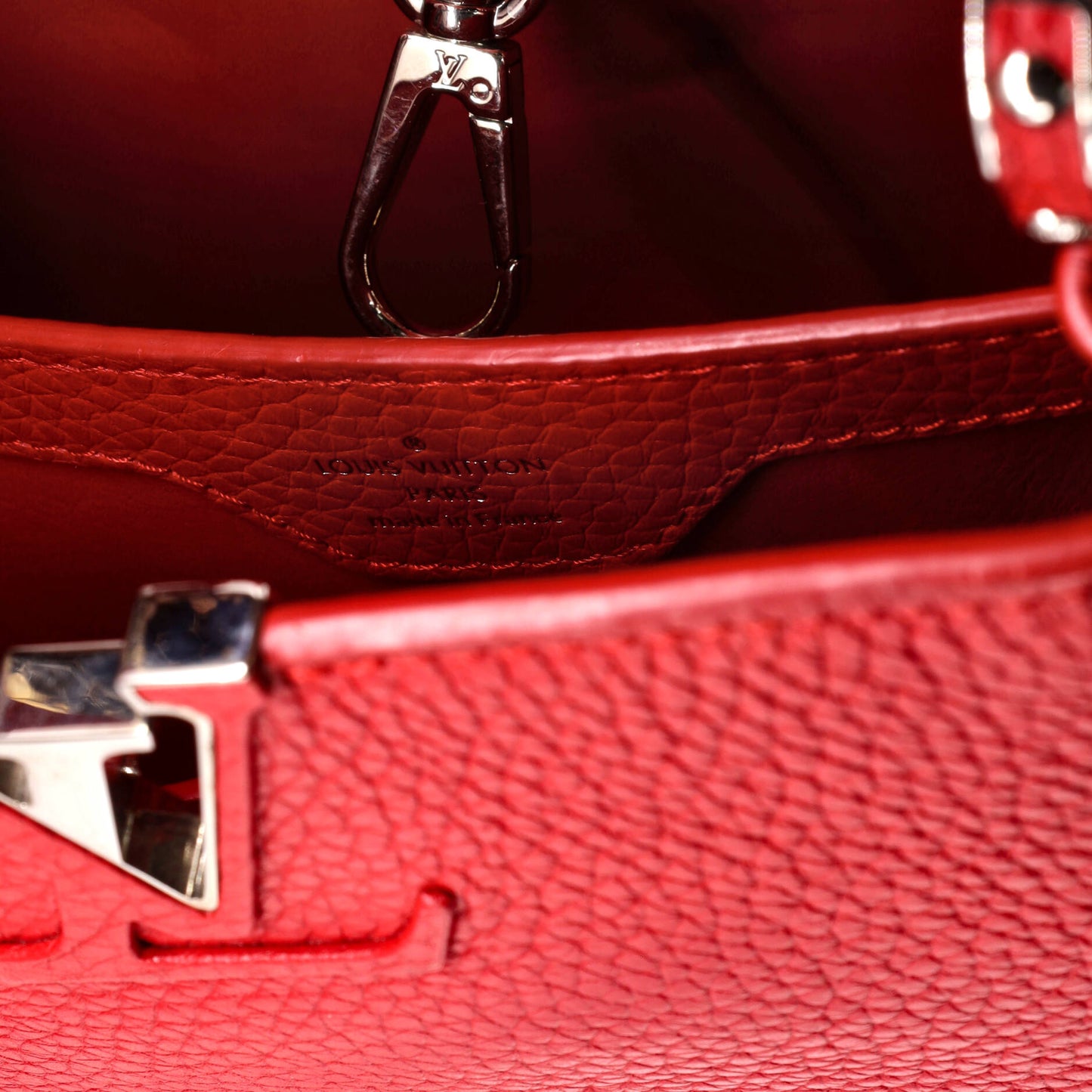 Capucines Bag Leather with Snakeskin BB