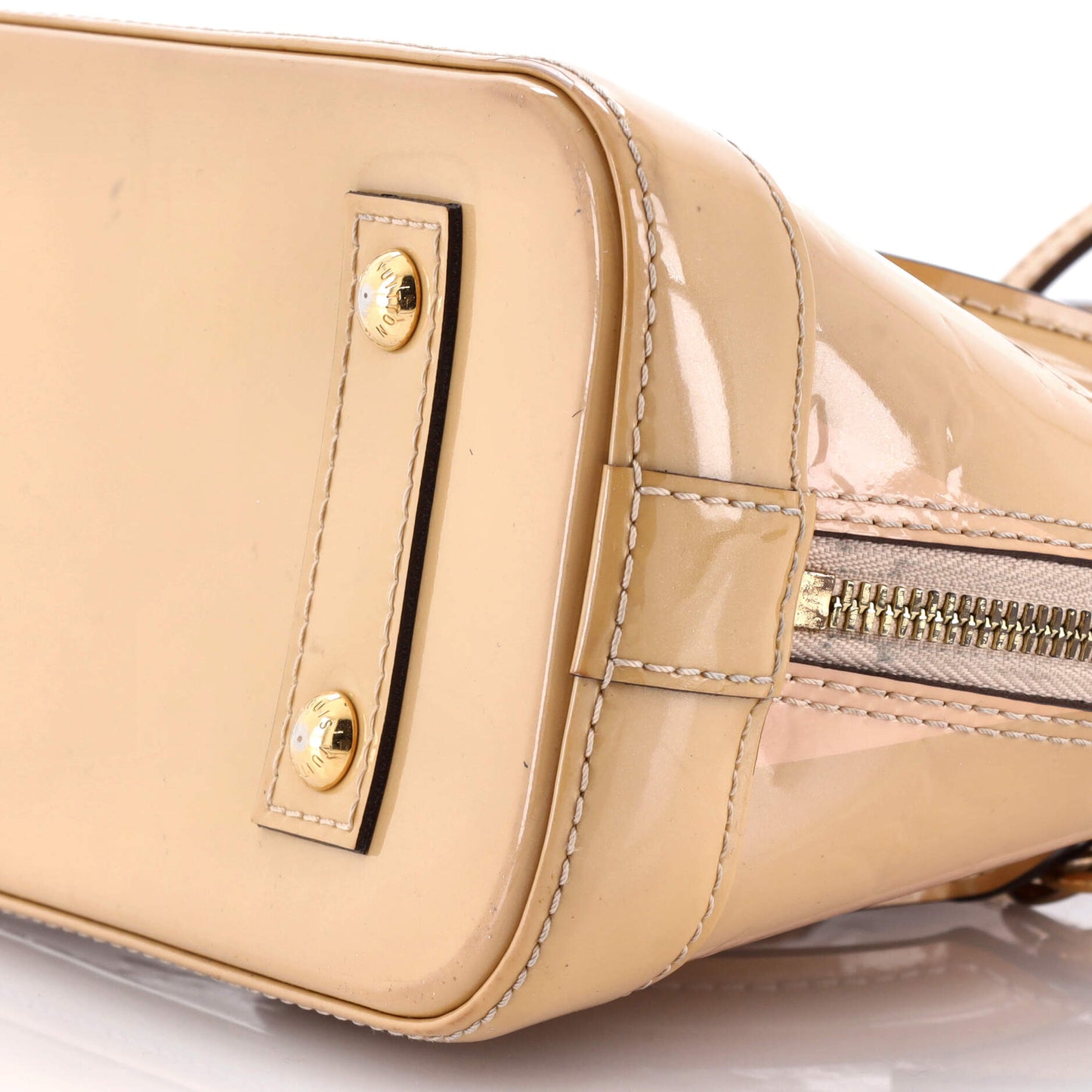 Alma Handbag Limited Edition Monogram Vernis Rayures BB