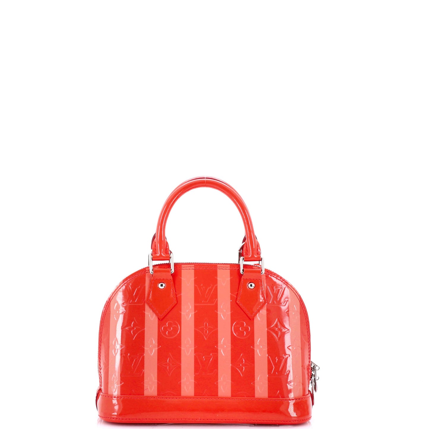 Alma Handbag Limited Edition Monogram Vernis Rayures BB