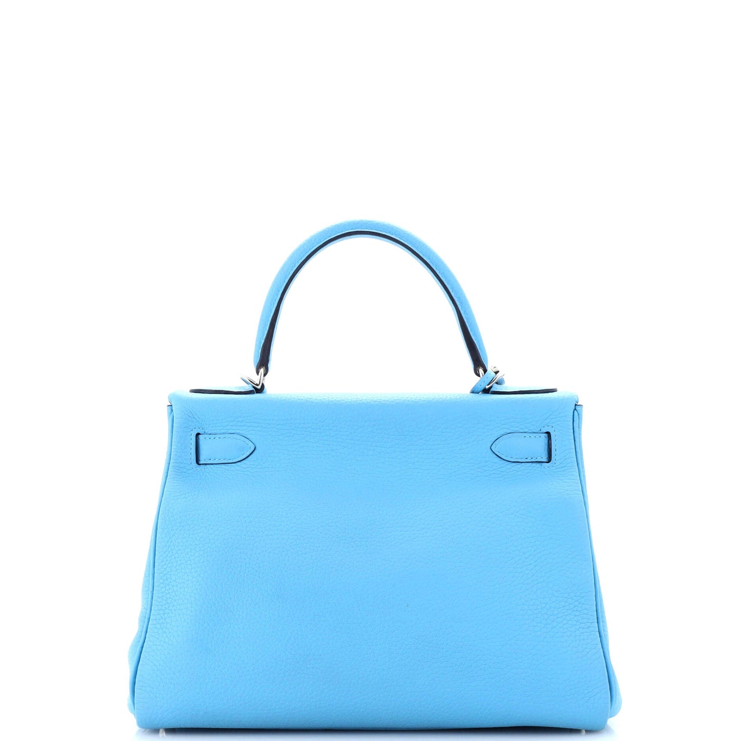Kelly Handbag Bleu Du Nord Clemence with Palladium Hardware 28