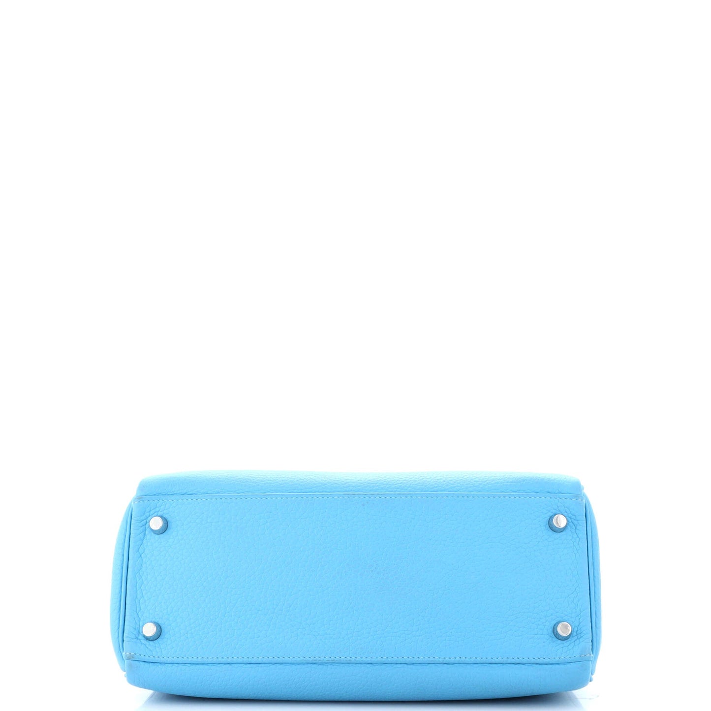 Kelly Handbag Bleu Du Nord Clemence with Palladium Hardware 28