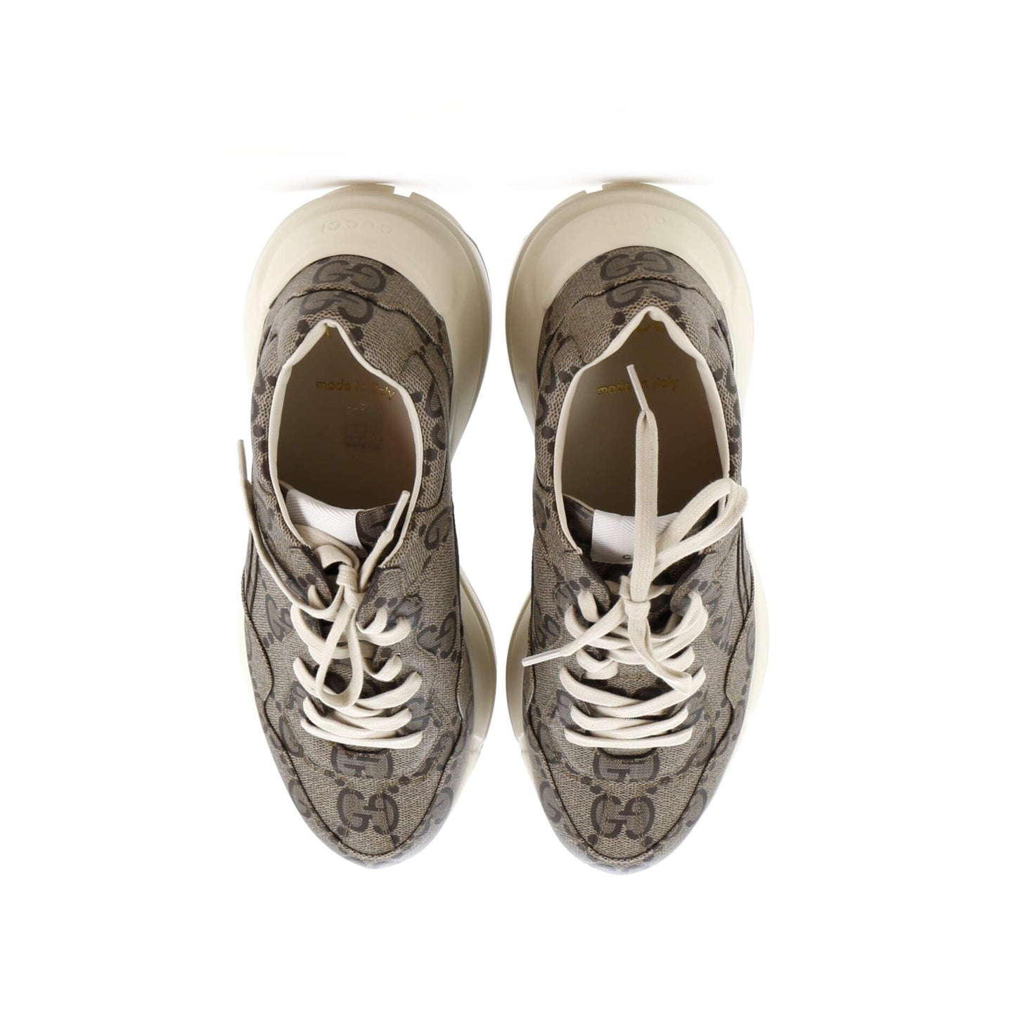 Rhyton Sneakers Jumbo GG Coated Canvas