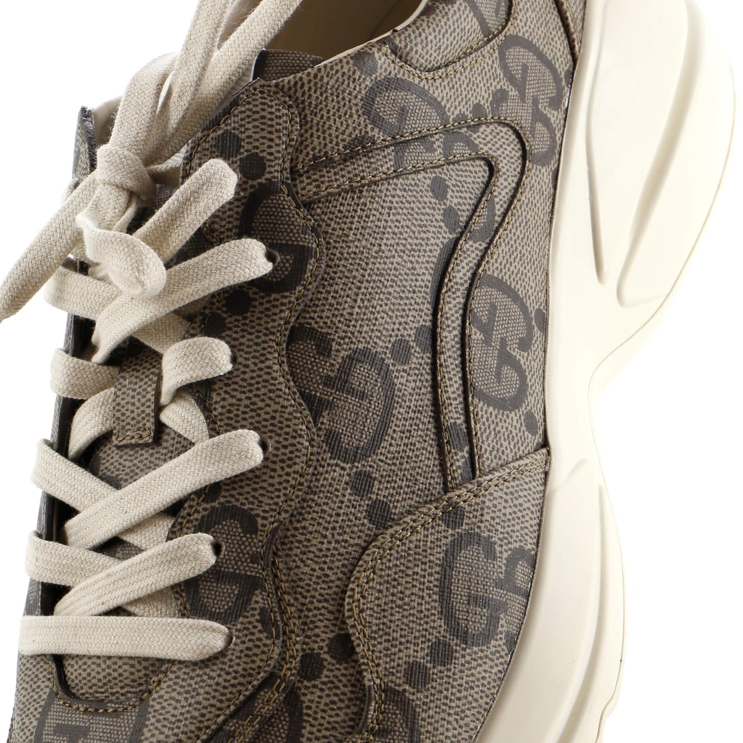 Rhyton Sneakers Jumbo GG Coated Canvas