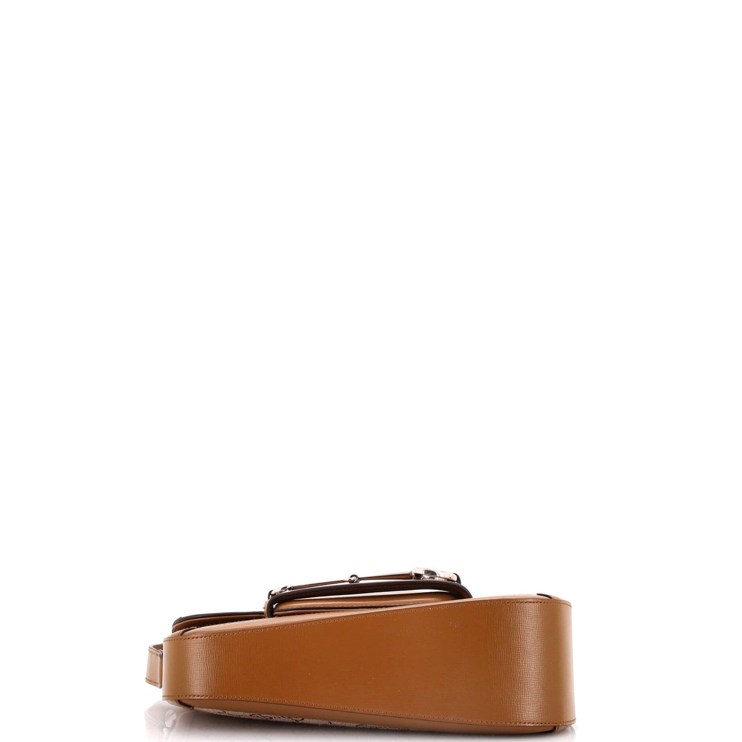 Horsebit 1955 Asymmetric Shoulder Bag GG Canvas with Leather Small