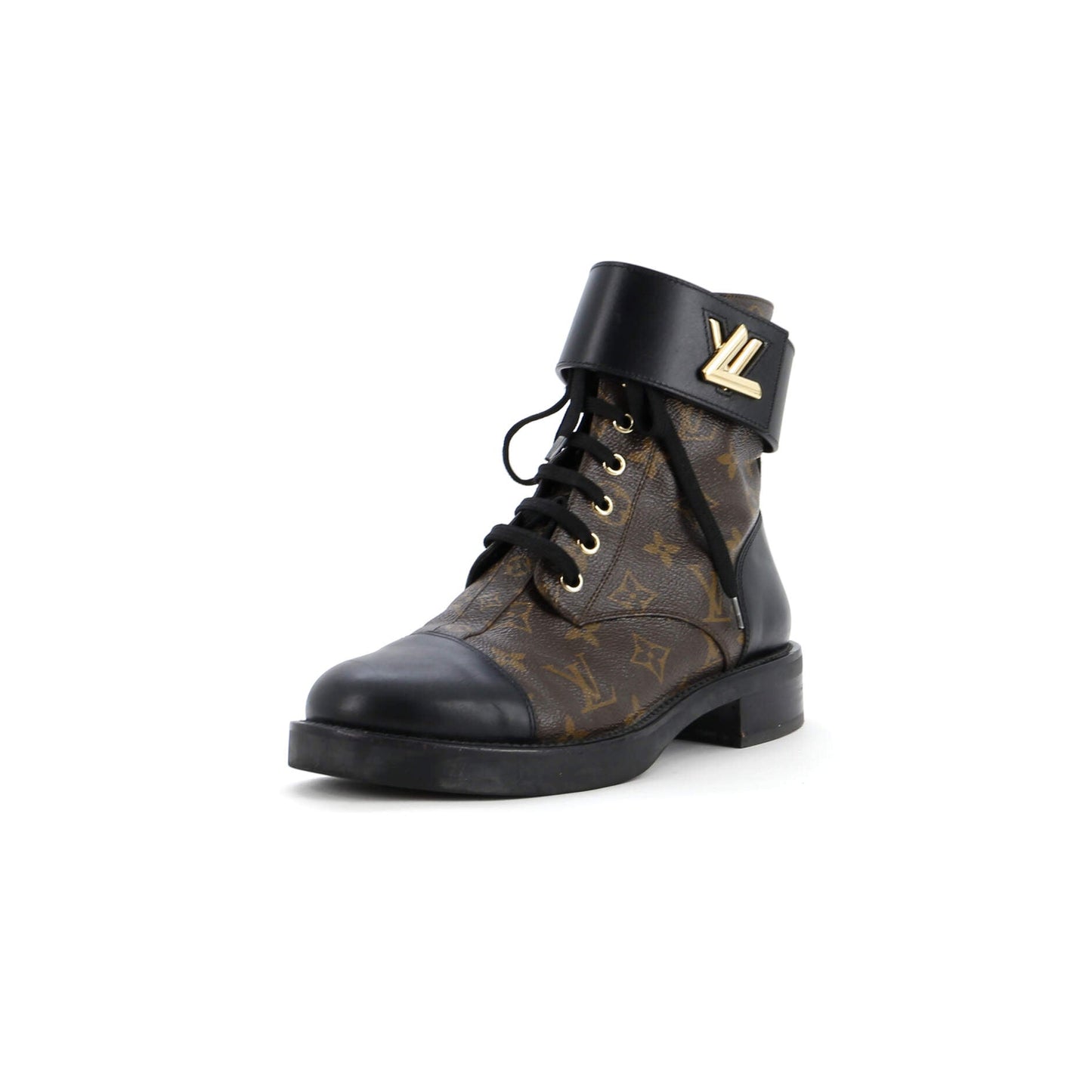 Women's Wonderland Flat Ranger Boots Monogram Canvas and Leather