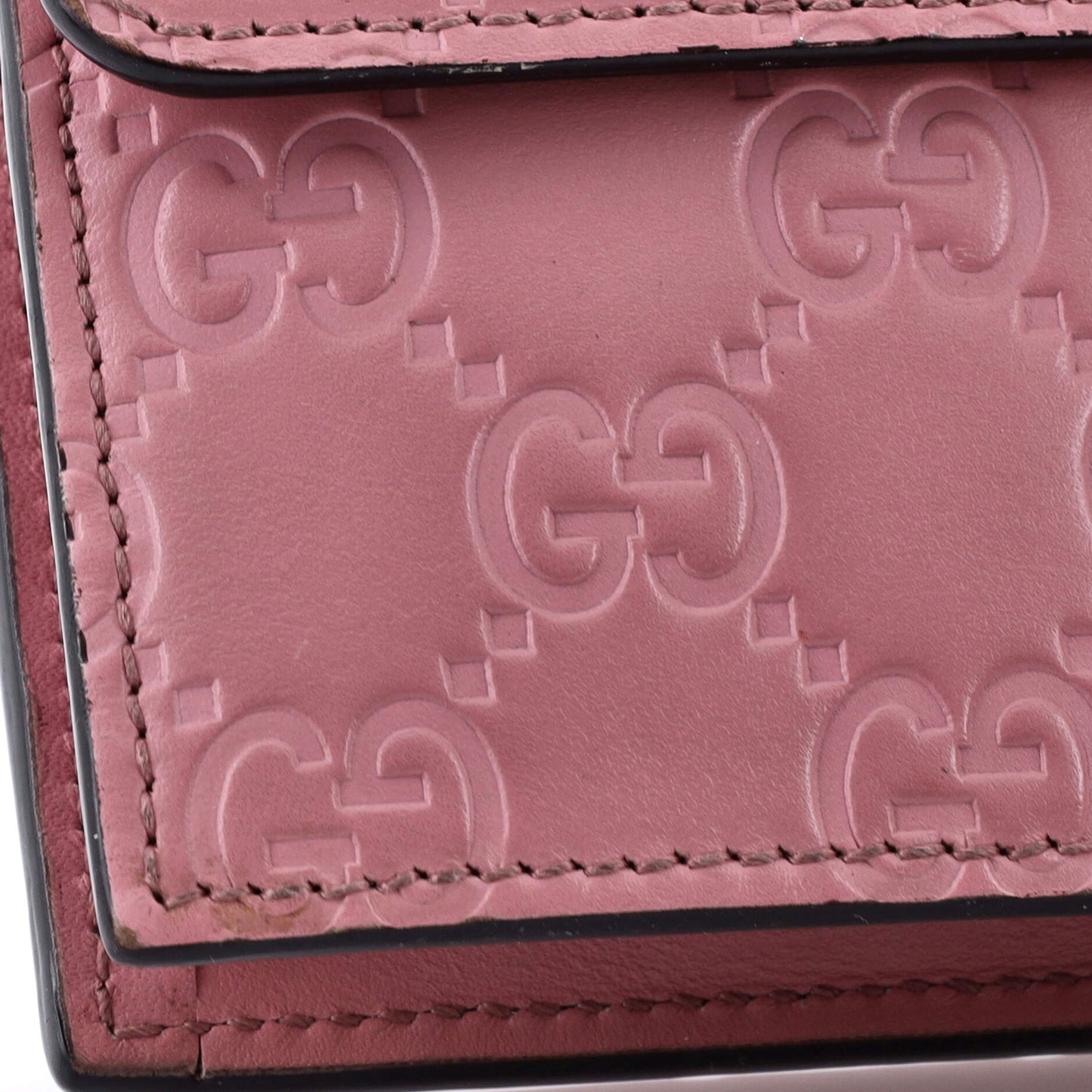 Icon Wallet on Chain Guccissima Leather