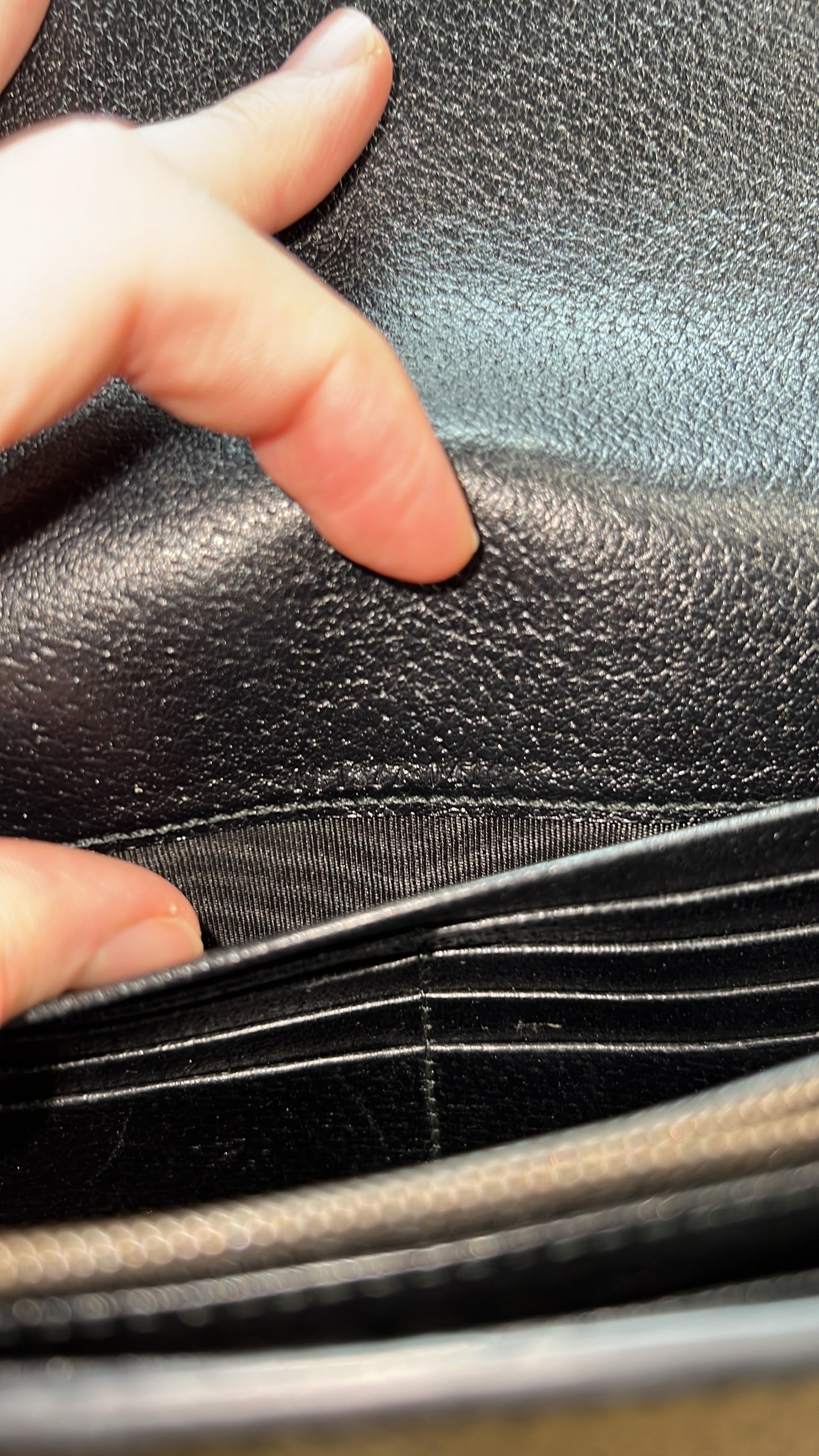 Dionysus Web Chain Wallet Leather Small