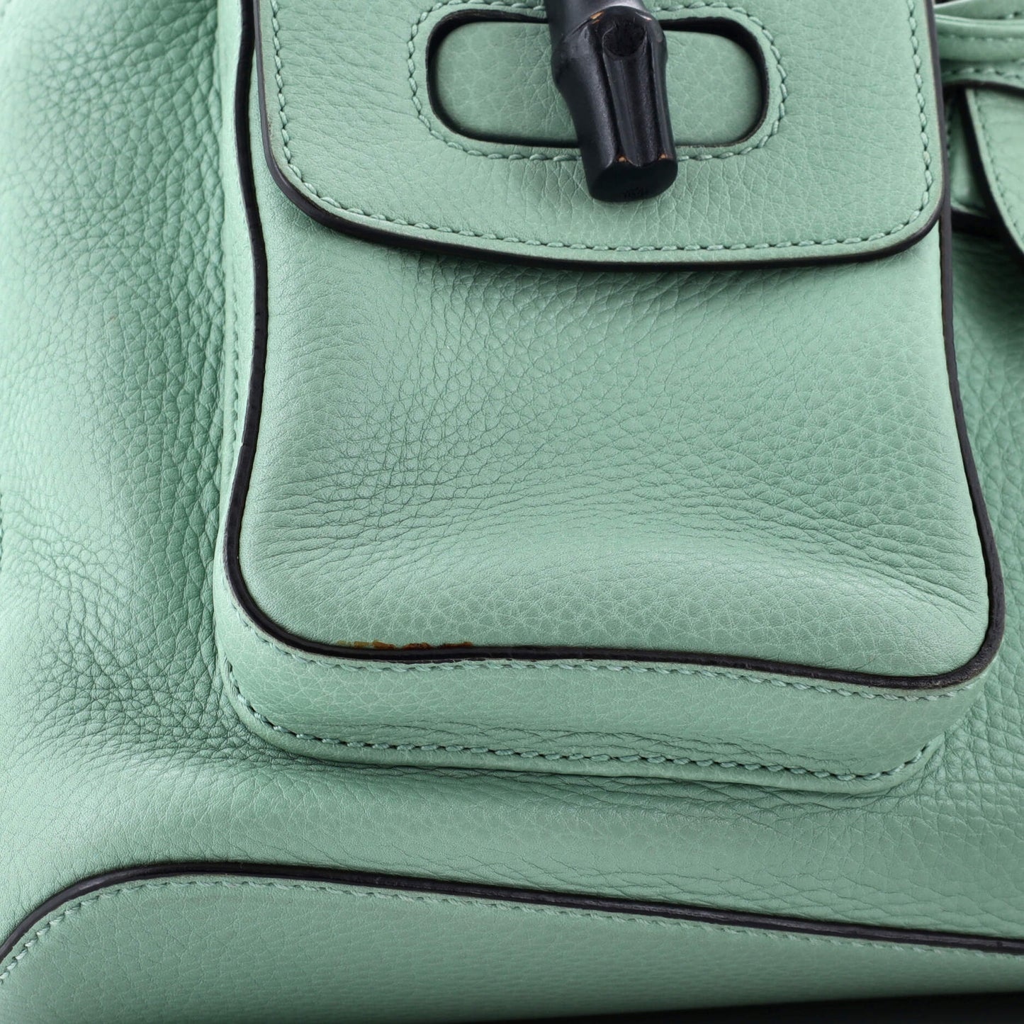 Bamboo Tassel Backpack Leather Medium