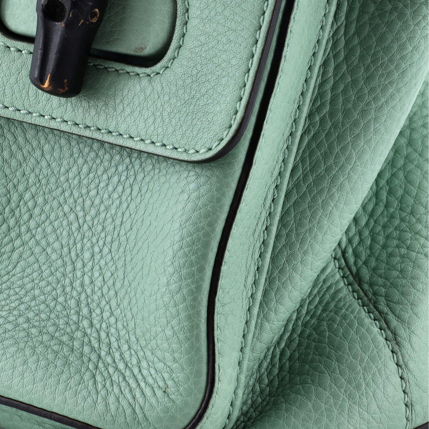 Bamboo Tassel Backpack Leather Medium