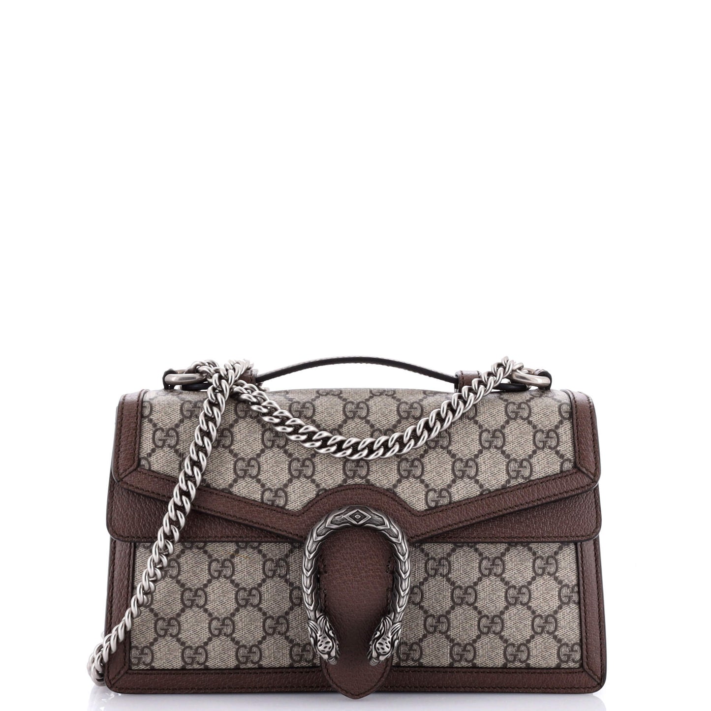 Dionysus Top Handle Chain Bag GG Coated Canvas Small