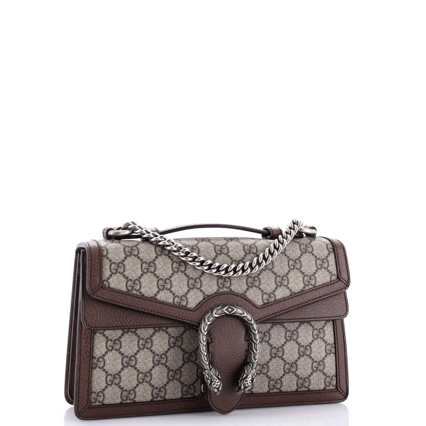 Dionysus Top Handle Chain Bag GG Coated Canvas Small