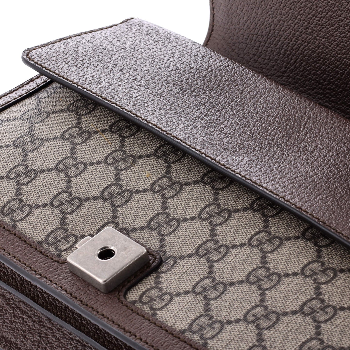 Dionysus Top Handle Chain Bag GG Coated Canvas Small