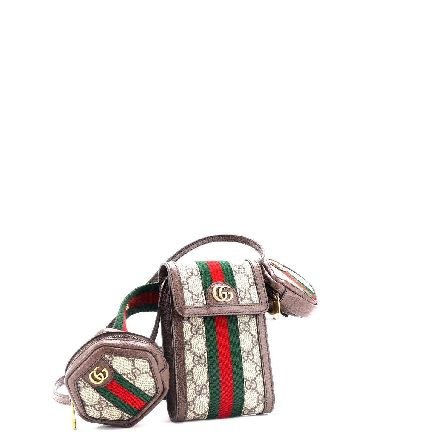 4 Set Ophidia Utility Belt Bag GG Coated Canvas