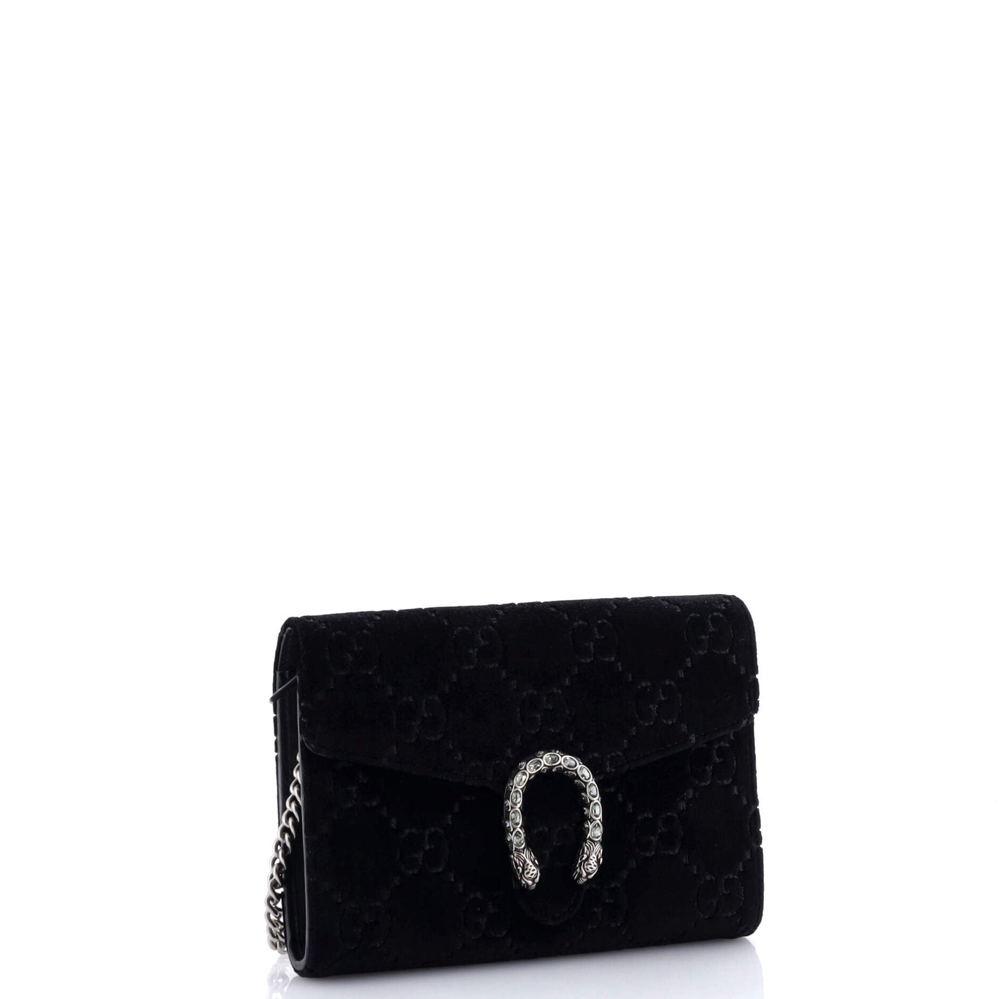 Dionysus Chain Wallet GG Velvet Small