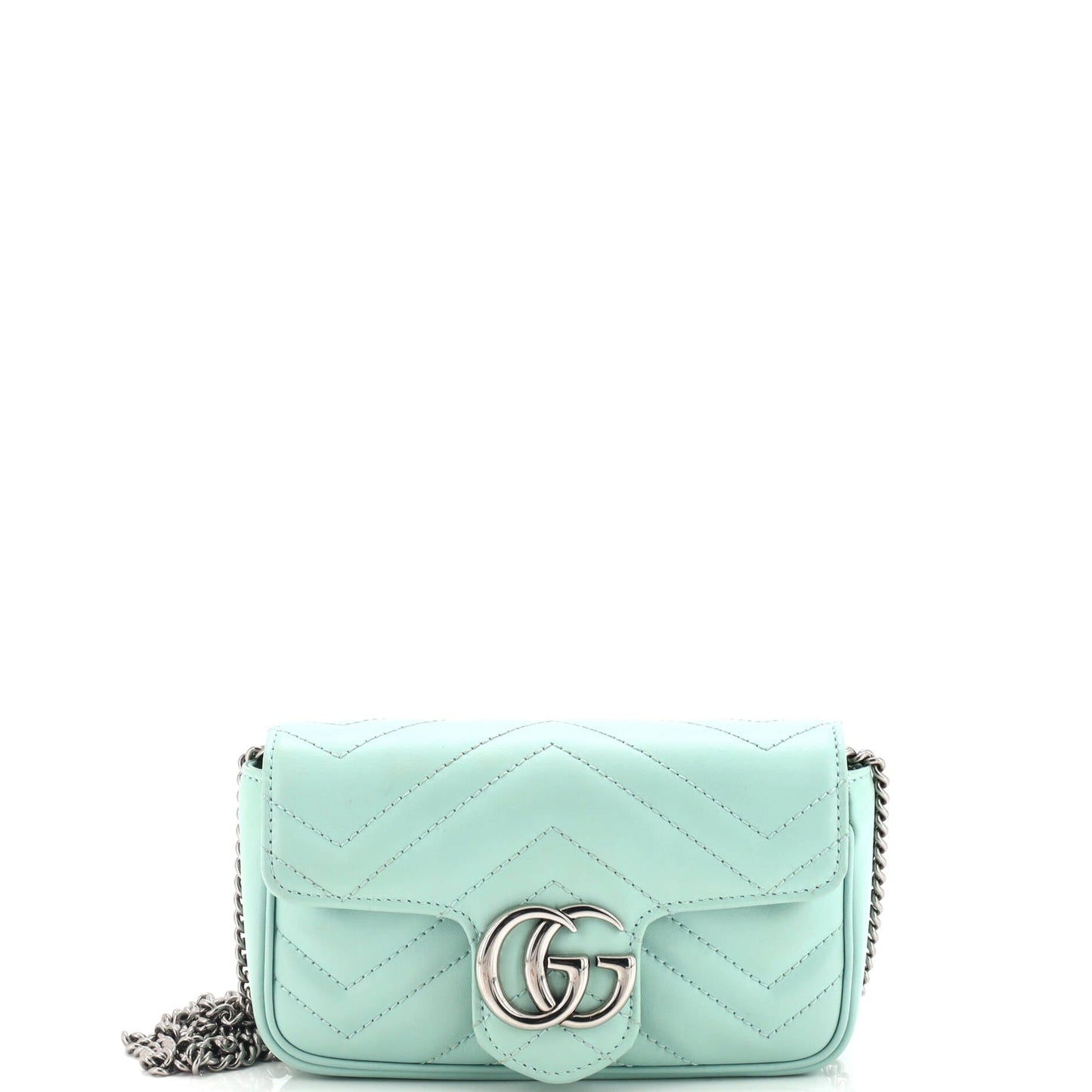 GG Marmont Monochrome Flap Bag Matelasse Leather Super Mini