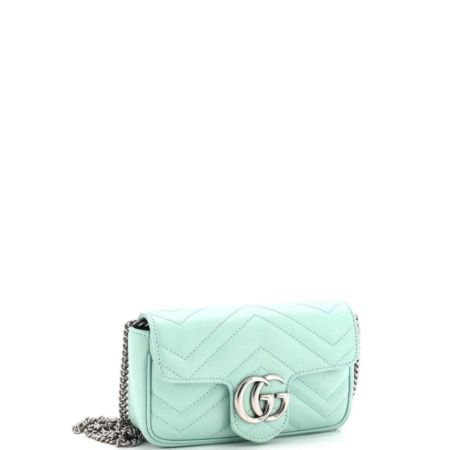 GG Marmont Monochrome Flap Bag Matelasse Leather Super Mini