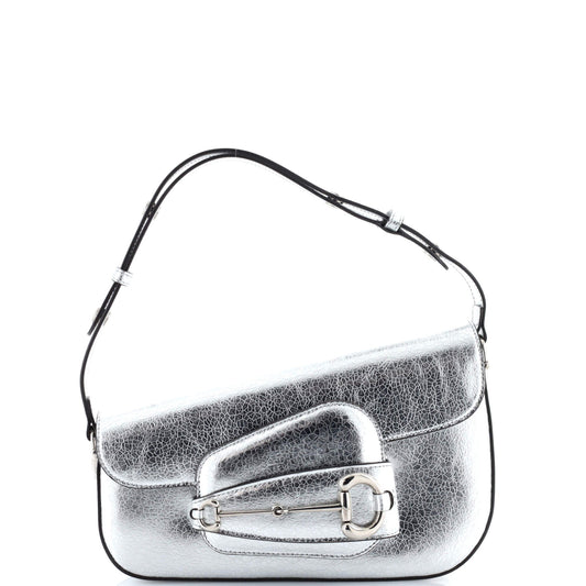 Horsebit 1955 Asymmetric Shoulder Bag Leather Mini