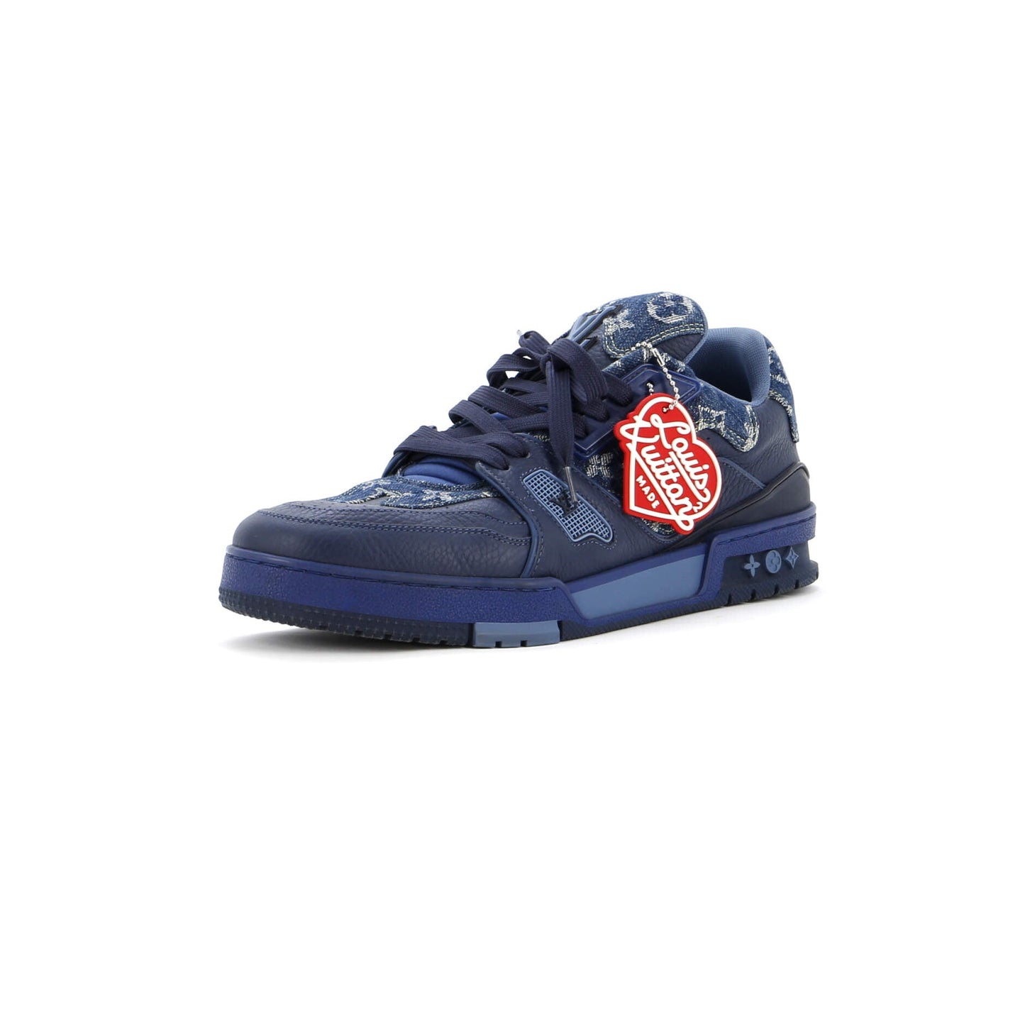 Men's Nigo Trainer Sneakers Monogram Denim and Leather