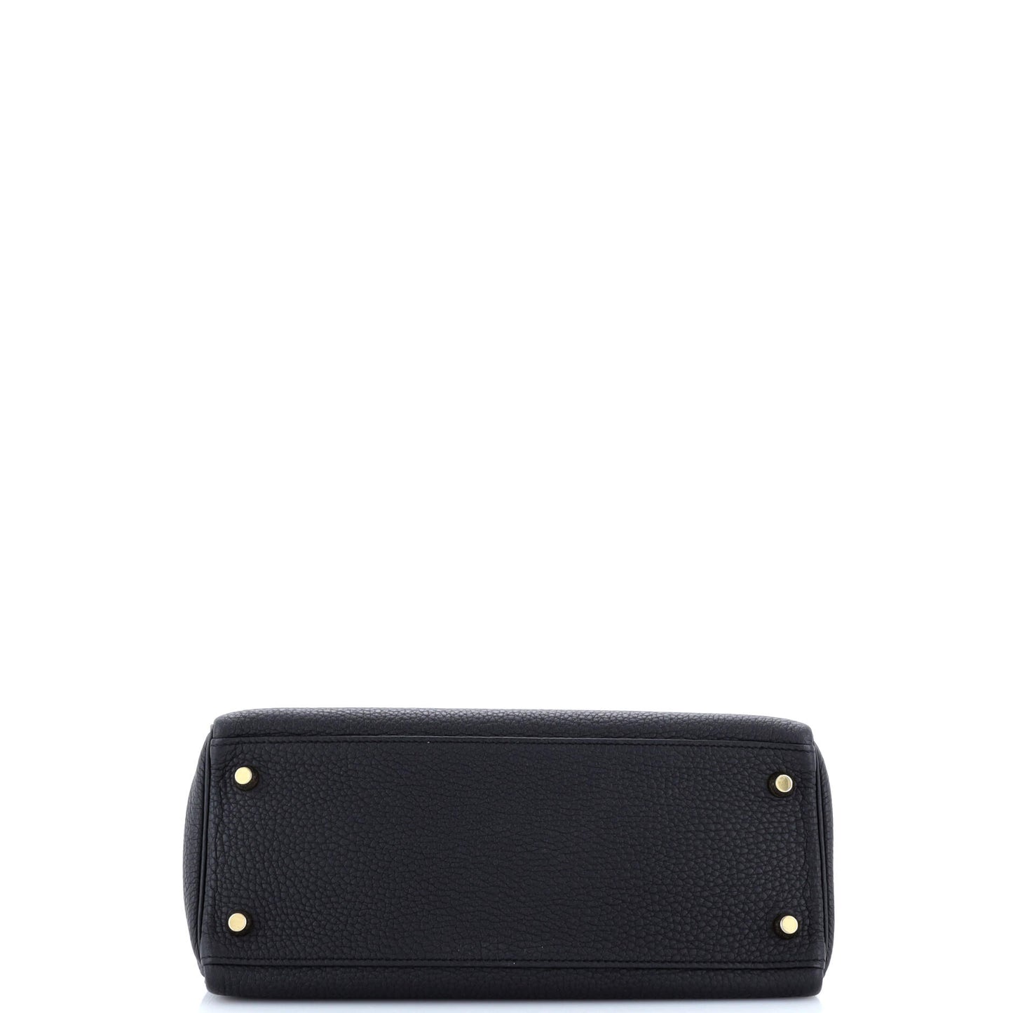 Kelly Handbag Noir Togo with Gold Hardware 28