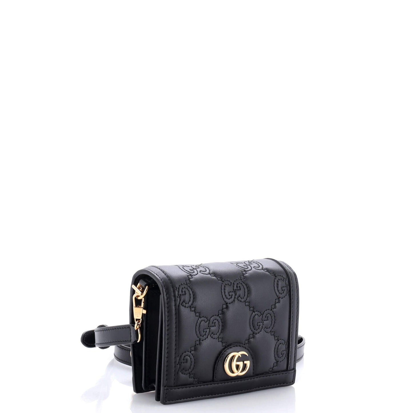 GG Marmont Flap Messenger Bag GG Matelasse Leather Mini