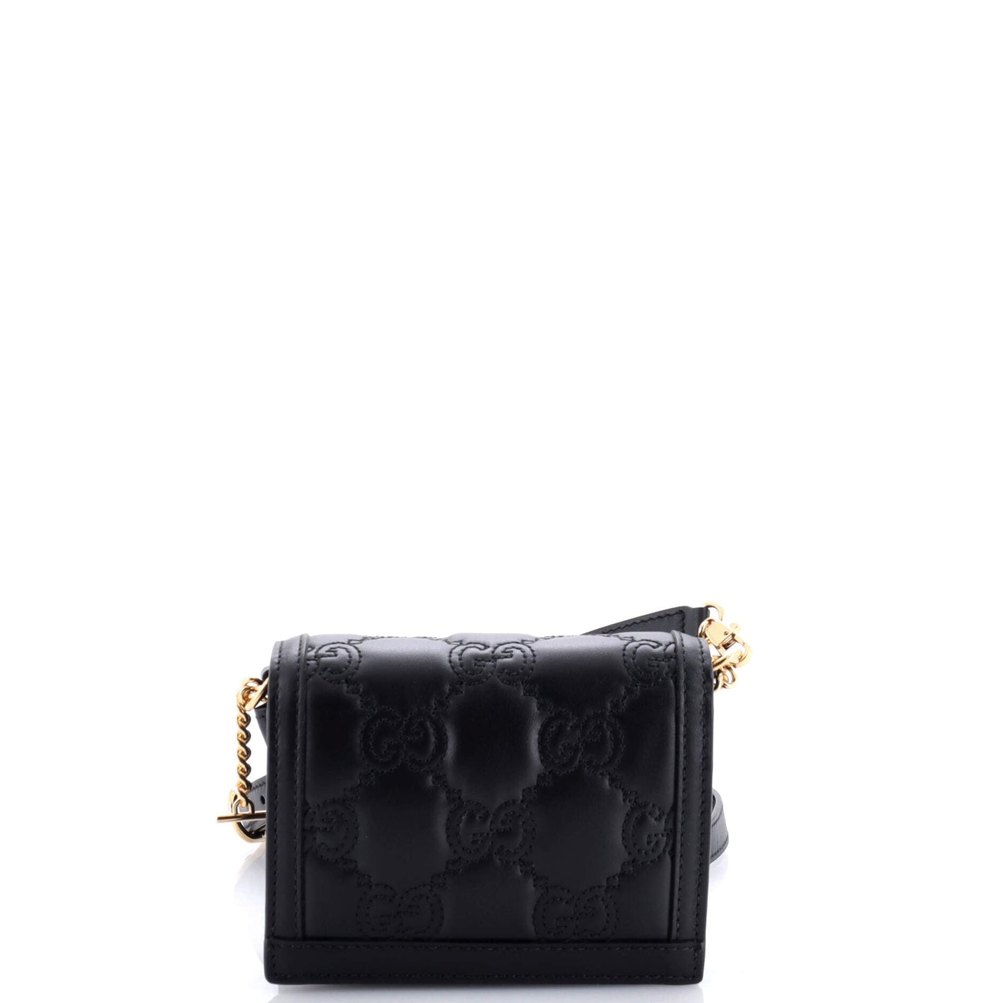 GG Marmont Flap Messenger Bag GG Matelasse Leather Mini