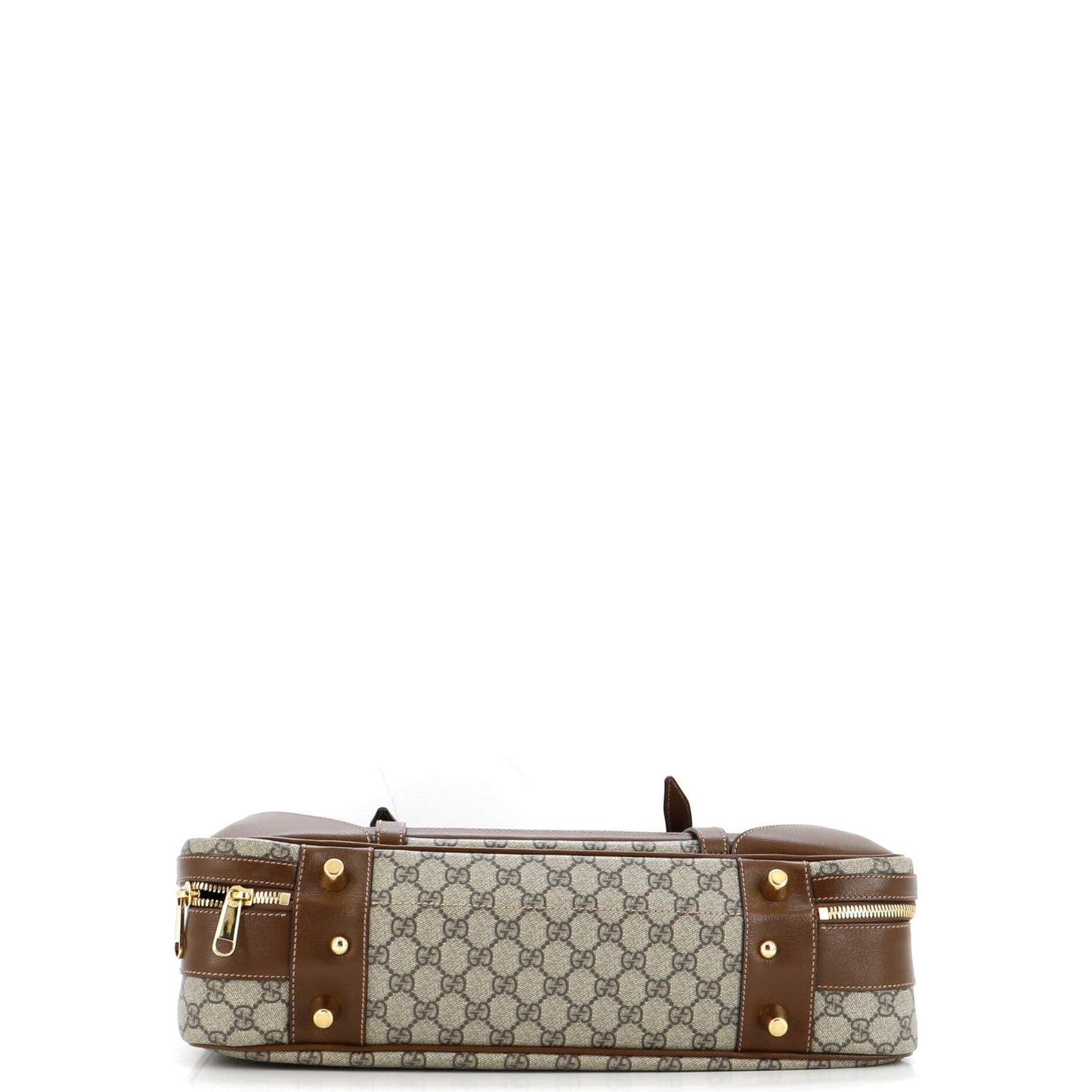 Horsebit 1955 Convertible Travel Bag GG Coated Canvas with Leather Large