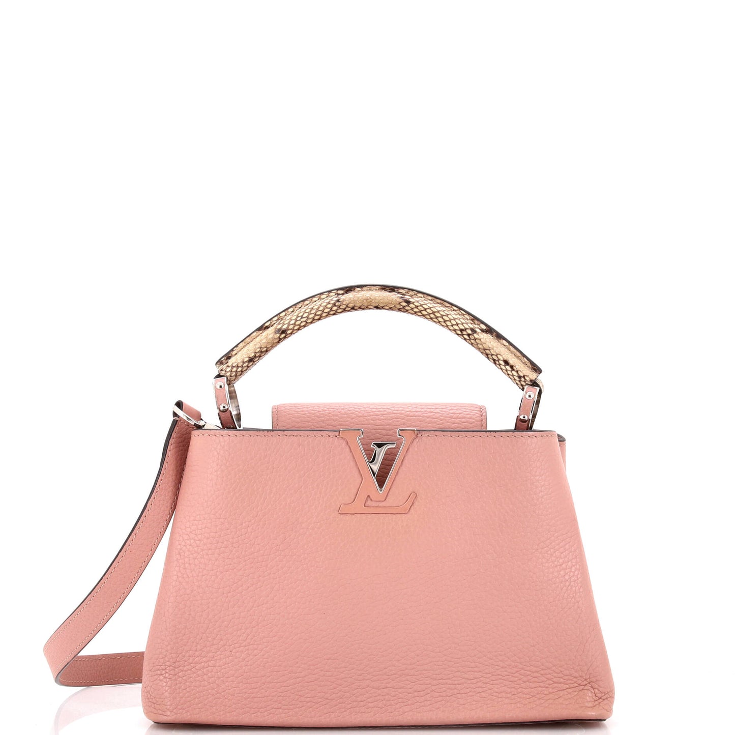 Capucines Bag Leather with Snakeskin BB