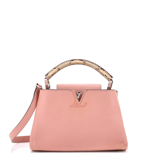 Capucines Bag Leather with Snakeskin BB