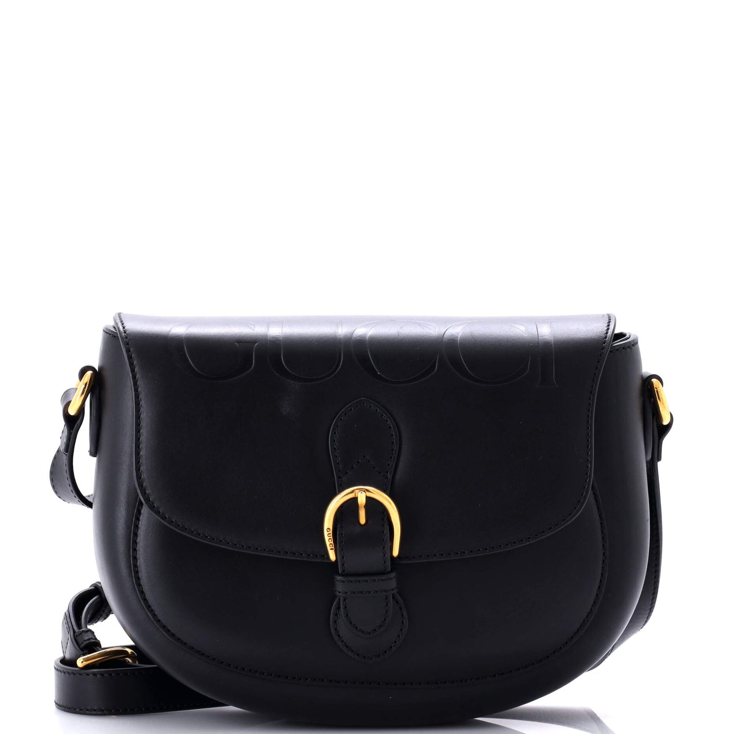 Charisma Flap Shoulder Bag Embossed Leather