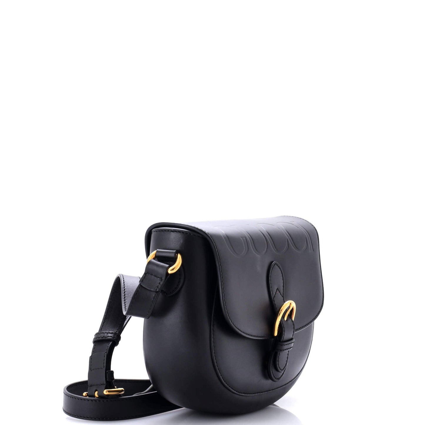 Charisma Flap Shoulder Bag Embossed Leather