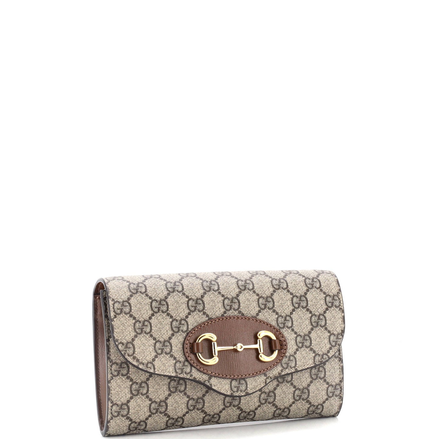 Horsebit 1955 Curved Flap Shoulder Bag GG Coated Canvas Mini